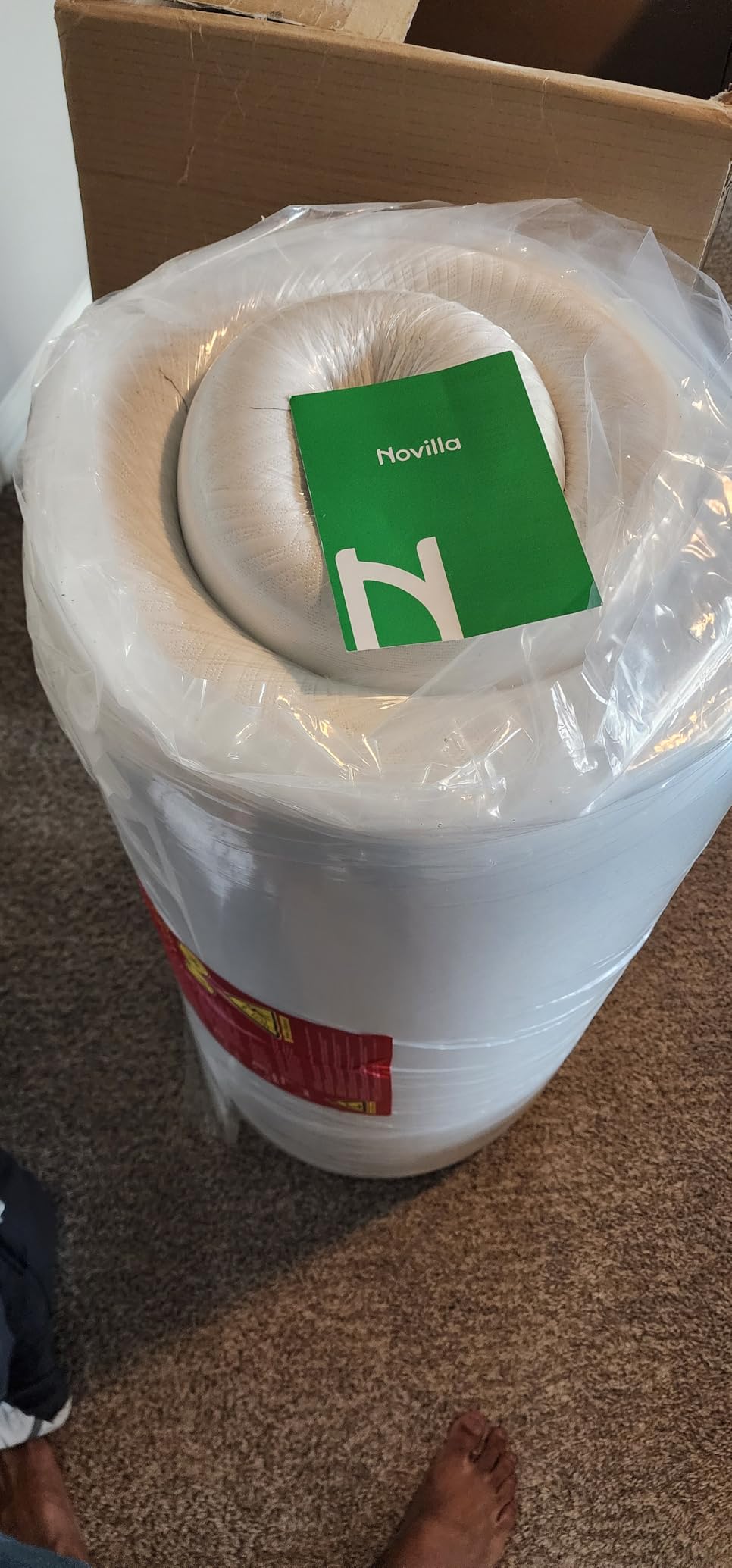 Novilla 8 Inch Twin XL Mattress, Gel Twin XL Memory Foam Mattress in a Box for Pressure Relief & Body Support & Cooling Sensation, CertiPUR-US Certified Safe Foams - Customer Photo 1