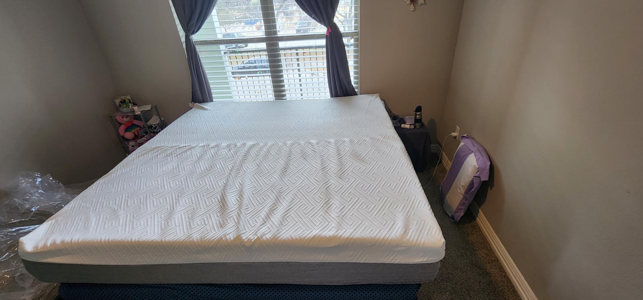 Novilla 8 Inch Twin XL Mattress, Gel Twin XL Memory Foam Mattress in a Box for Pressure Relief & Body Support & Cooling Sensation, CertiPUR-US Certified Safe Foams - Customer Photo 2