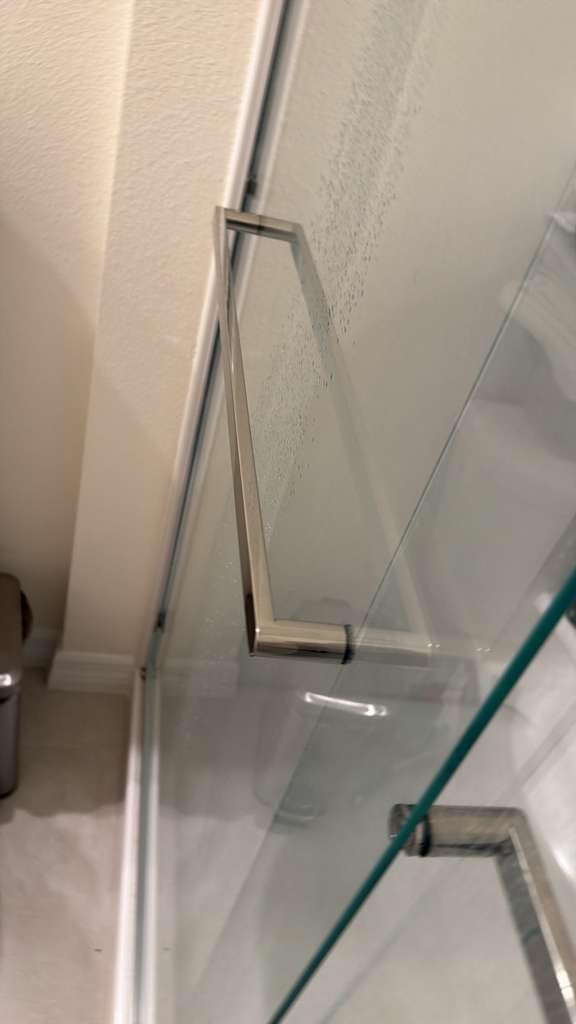 Shower Doors, 56–60'' W x 72'' H Sliding Glass Shower Door, Matte Black Aluminum Frame, 1/4'' (6mm) High-Strength Tempered Glass, for Walk-in Showers - Customer Photo 4