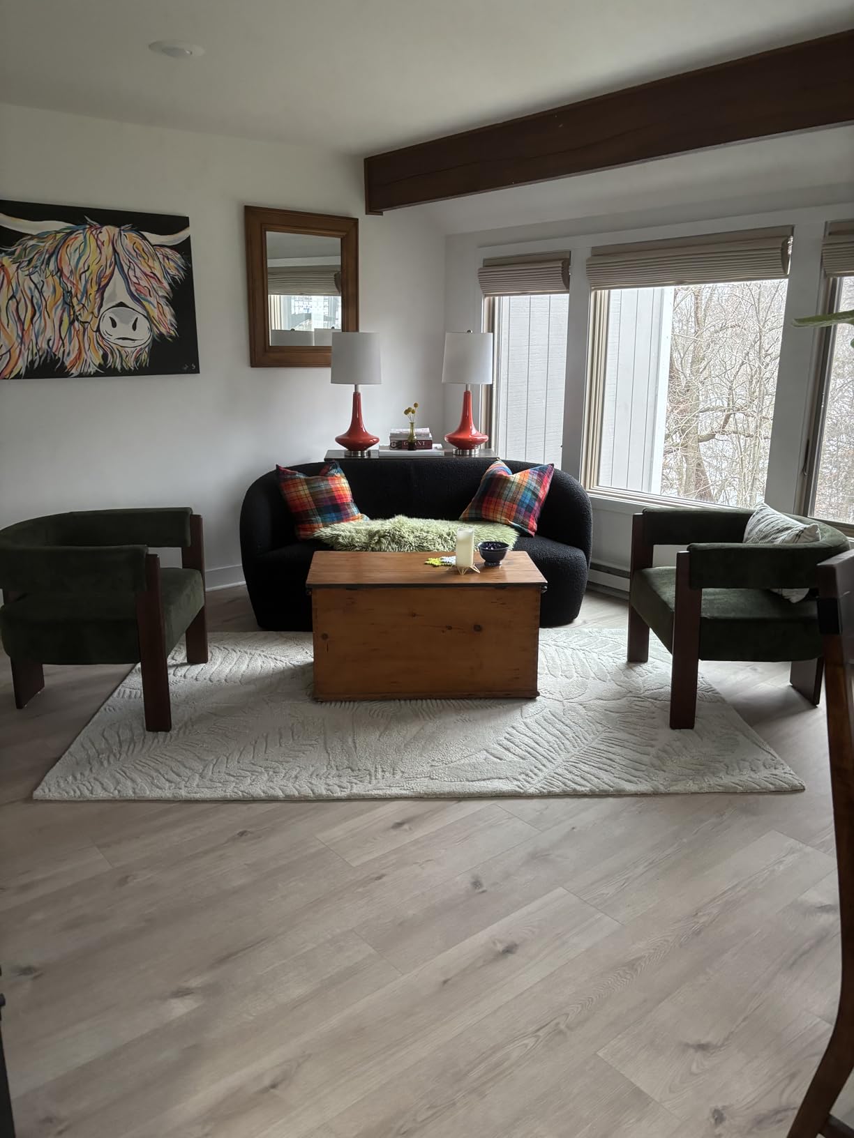 Christopher Knight Home Nettie Modern Accent Chair for Living Room, Velvet Fabric Single Lounge Sofa Chair with Wooden Frame, Comfy Reading Chair for Bedroom, Lounge Armchair with Cushion, Dark Brown - Customer Photo 2