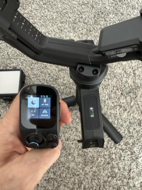 FeiyuTech SCORP 3 KIT Gimbal Stabilizer for DSLR and Mirrorless Camera,Built-in AI Tracking,Detachable Handle,3-Axis Gimbal for Sony/Canon/Nikon/Fujifilm, Max 7.721lbs,Touch Screen with Case - Customer Photo 2