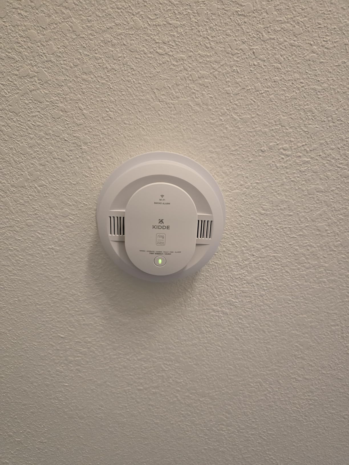 Kidde Smart Smoke Detector, Ring App Enabled for Real-Time Notifications, Hardwired Alarm, AA Backup Battery customer photo 1