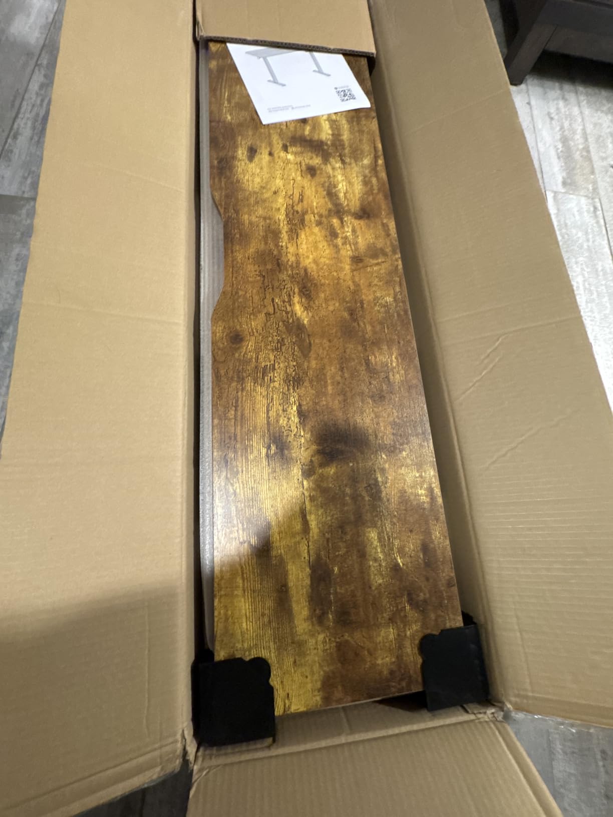 FEZIBO Standing Desk, 48 × 24 Inches Electric Height Adjustable - Customer Photo 1