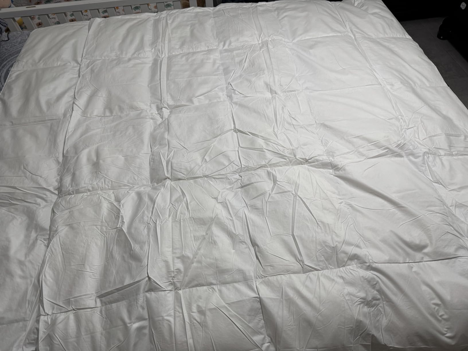 Beautyrest Luxury Hotel Collection King Size White Goose Feather Down Fiber Comforter,Ultra-Soft 100% Cotton Breathable Down Comforter Fluffy Duvet Insert,All Seasons/King (106