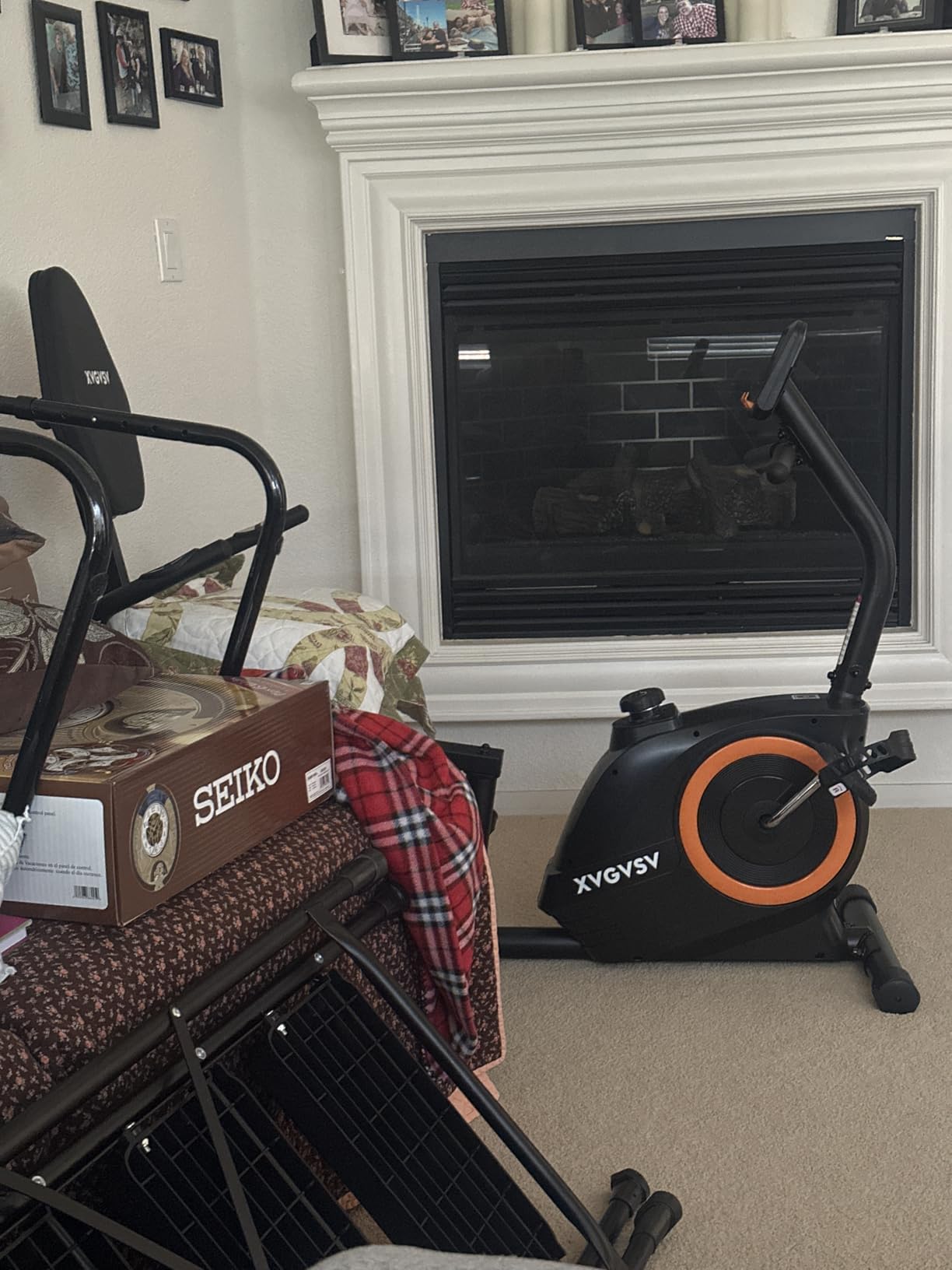 Recumbent Exercise Bike for Home Use, Quiet Recumbent Stationary Bikes for Adults & Seniors, 16-Level Resistance, Adjustable Seat, Supports 400LB, Pulse Sensors & LCD Display - Customer Photo 1