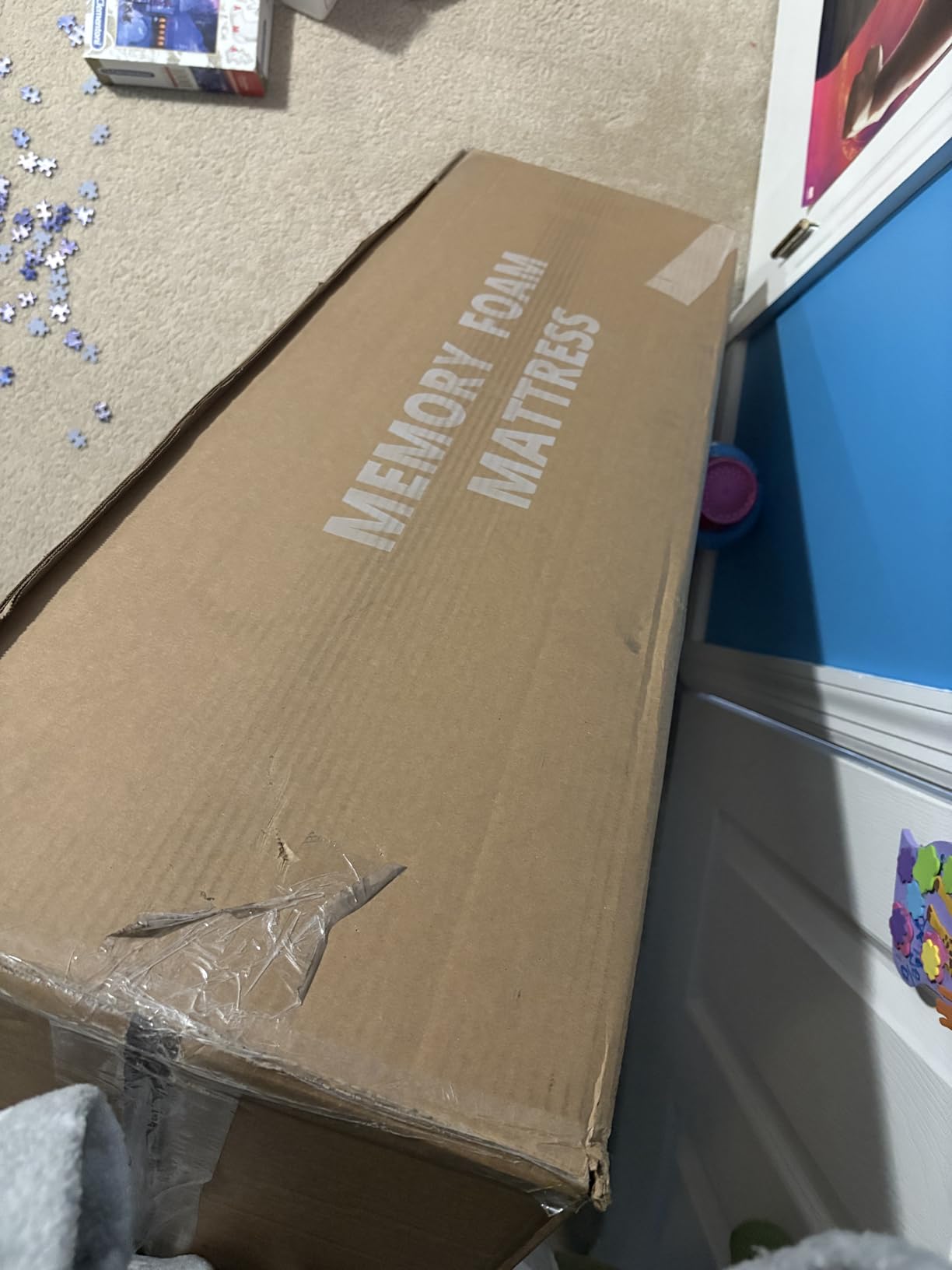 EGOHOME Twin XL Memory Foam Mattress, 10 Inch Bed Mattress in a Box with Cooling Green Tea Gel, Relieve Pressure with Medium Support, CertiPUR-US Certified, 80''L x 38''W, White - Customer Photo 1