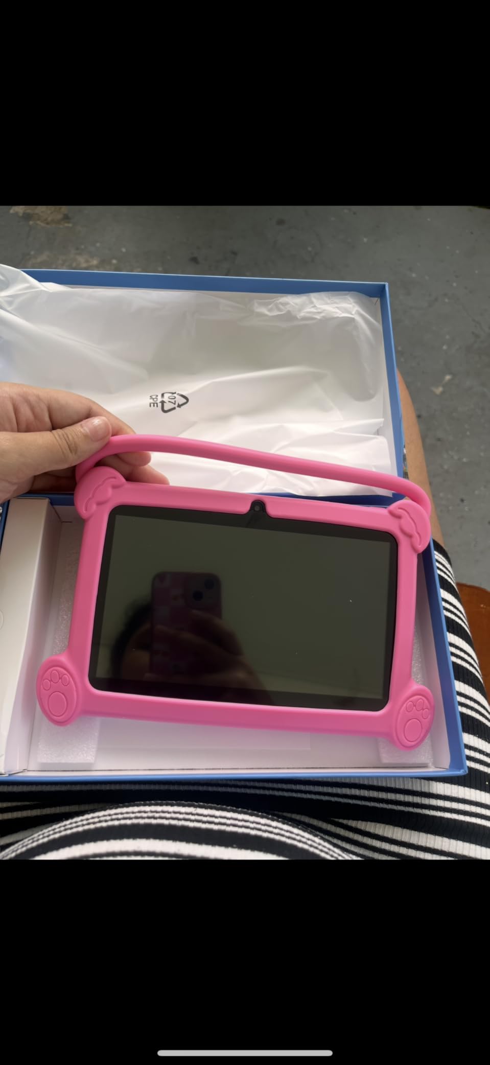 ICONLINK Kids Tablet 7 inch 3-9 for Kids,32GB ROM Toddler with Shockproof Case,Kids Android Software Installed Netflix,YoutTube, aiwawa Apps Parent Controls,Dual Camra, WiFi,FM, GPS - Customer Photo 1