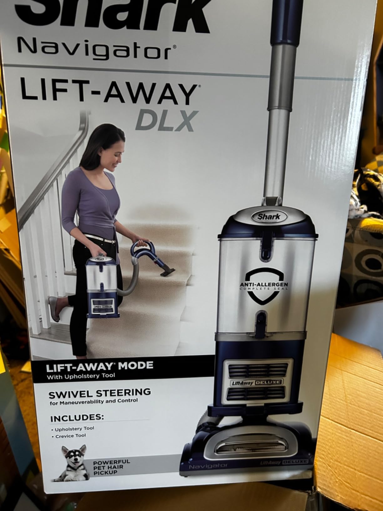 Shark Freestyle Max Cordless Upright Vacuum, Multi-Surface Cleaning, Lightweight, Easy Maintenance, with Large Dust Cup and 2-Speed Brushroll, LED Headlights, Nordic Blue, SV2002 - Customer Photo 2