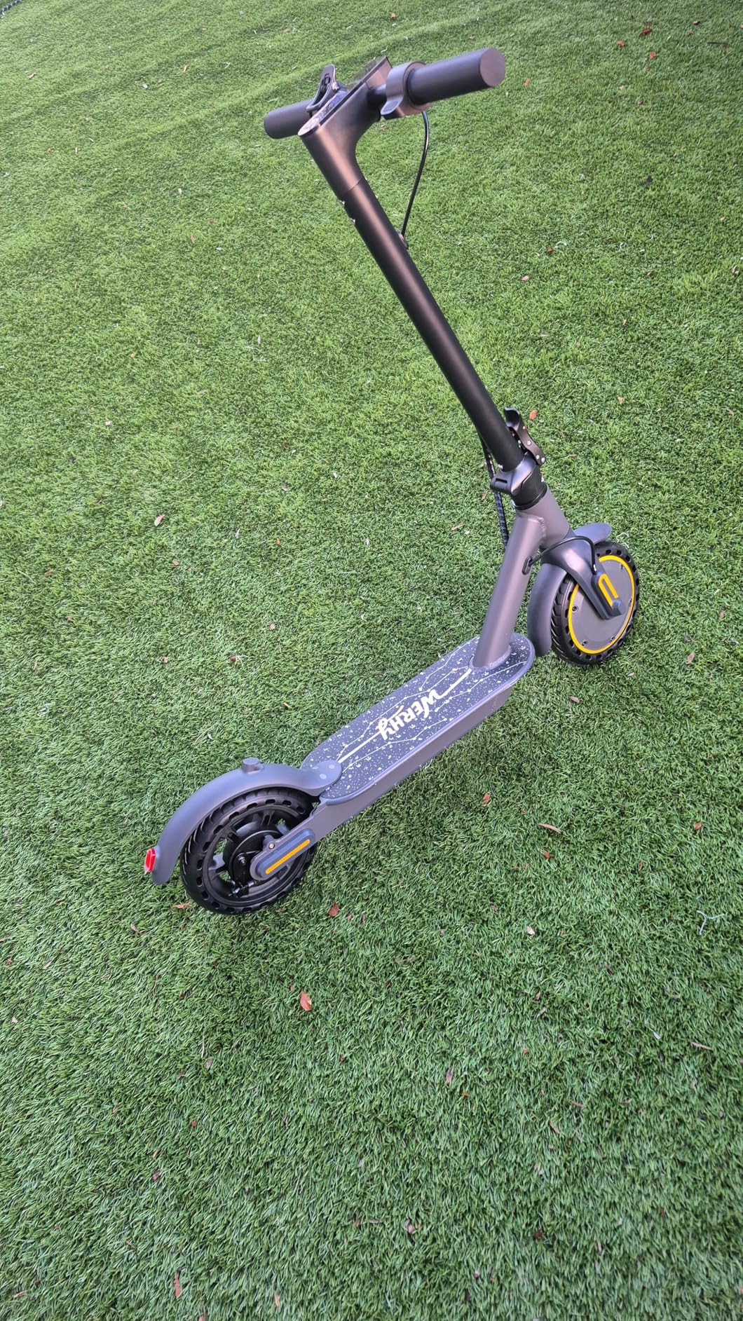 WERHY Foldable Electric Scooter for Kids, 350W Motor, Max 12Miles Long Range, 19 MPH Max Speed, 8.5