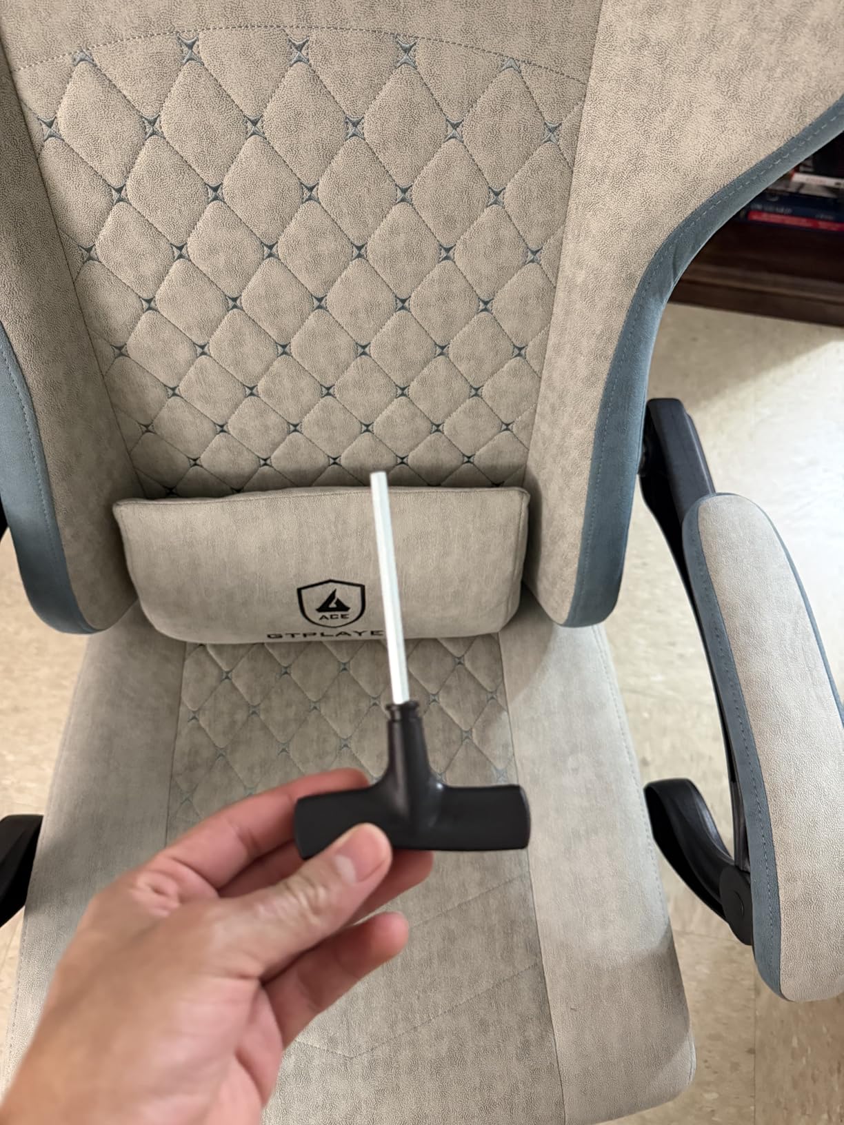 GTPLAYER Gaming Chair, Computer Office Chair with Pocket Spring Cushion, Linkage Armrests and Footrest, High Back Ergonomic Computer Chair with Lumbar Support Task Chair with Footrest(Black) - Customer Photo 1