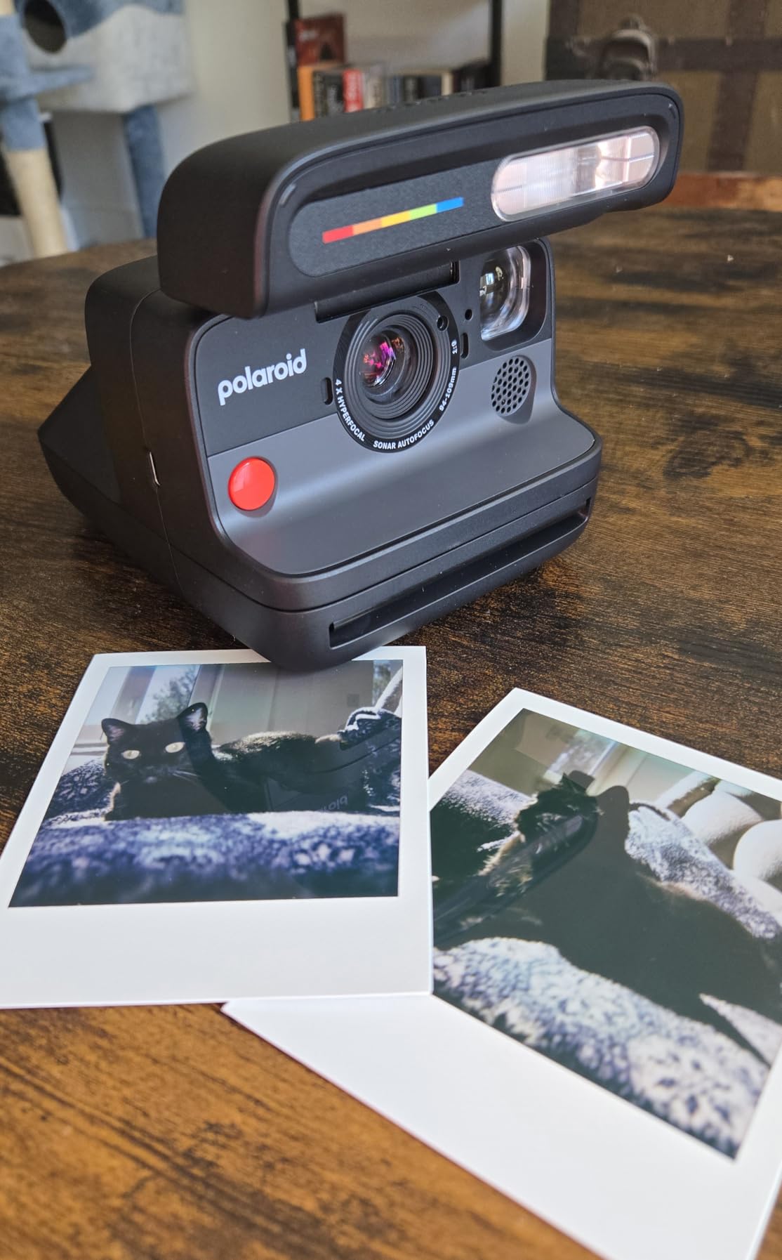 Polaroid Flip Instant Camera + Color Film Bundle (16 Photos Included) - Black (6565) - Hyperfocal 4-Lens System, Sonar autofocus, and Sence Analysis with Bluetooth paired Companion app - Customer Photo 2