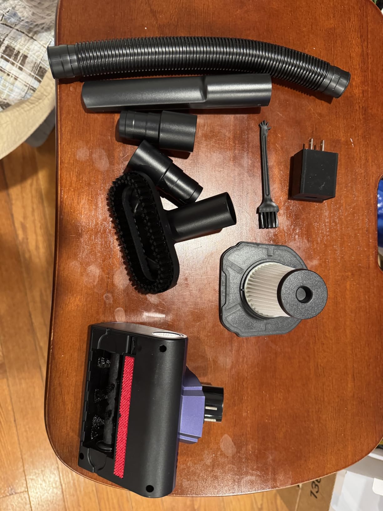 Pet Hair Handheld Vacuum Cordless: 20000PA High Power Car Vacuum with Motorized Brush and LED Light, Rechargeable Hand Held Vacuum Cleaner with Reusable Filter for Car, Home, Office & Pet, Blue - Customer Photo 1