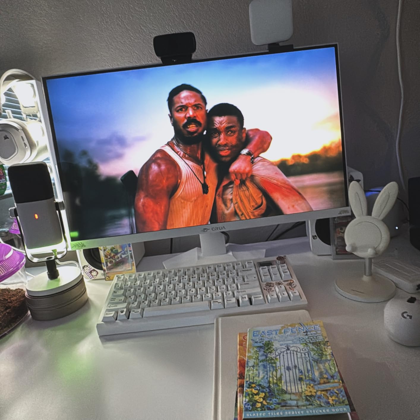 CRUA 27'' Gaming Monitor 360HZ 2k 1440P 120%sRGB IPS Computer Display Screen, Height/Pivot/Swivel/Tilt Adjustable Vertical Monitor Support FreeSync, Built in Speaker, DP1.4 & HDMI2.1, Wall Mount-Black - Customer Photo 4