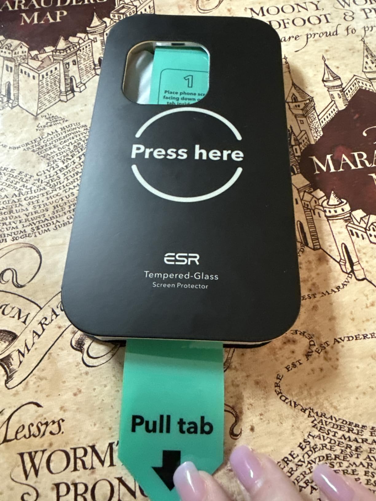 ESR 3 Pack for iPhone 17 Pro Max Screen Protector, Military-Grade Shatterproof, 9H Hardness, Full Coverage Tempered Glass with Ultra Fit Tray - Customer Photo 1