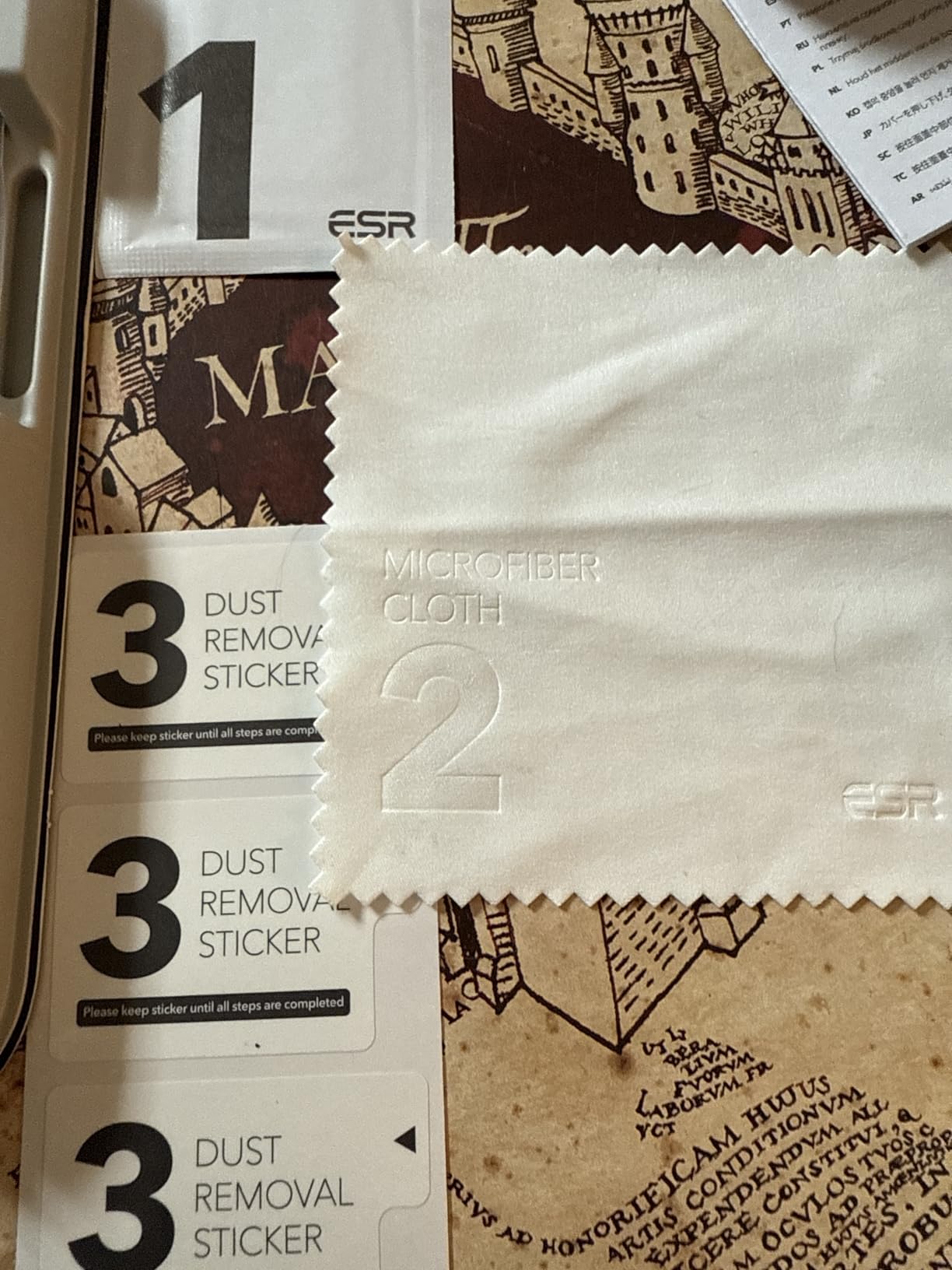 ESR 3 Pack for iPhone 17 Pro Max Screen Protector, Military-Grade Shatterproof, 9H Hardness, Full Coverage Tempered Glass with Ultra Fit Tray - Customer Photo 2