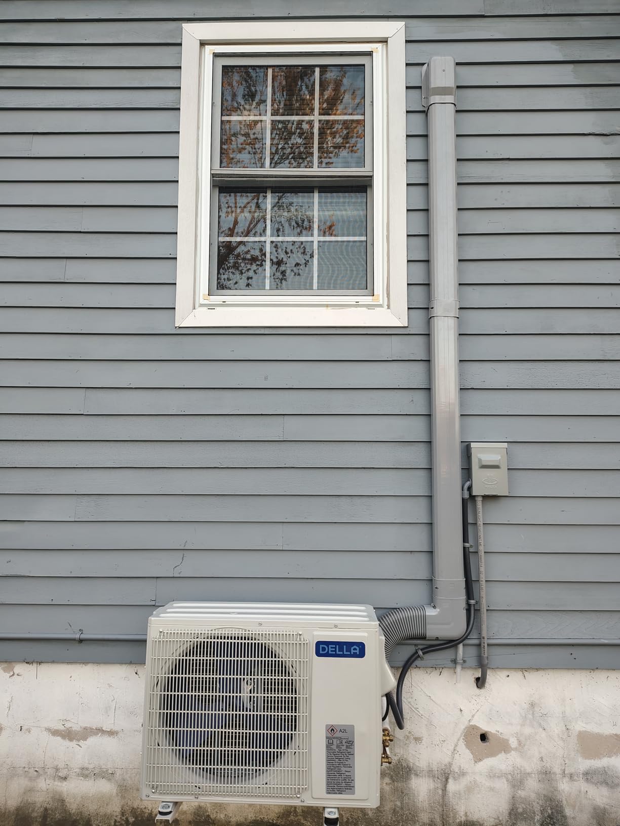 DELLA Serena 22 SEER2 18000 BTU Smart Wifi Mini Split Heat Pump Works with Alexa, Energy Star 1.5 Ton Pre-Charged 230V Ductless AC Unit Inverter System for Rooms up to 1000Sq.Ft, 16.4ft Install Kit - Customer Photo 2
