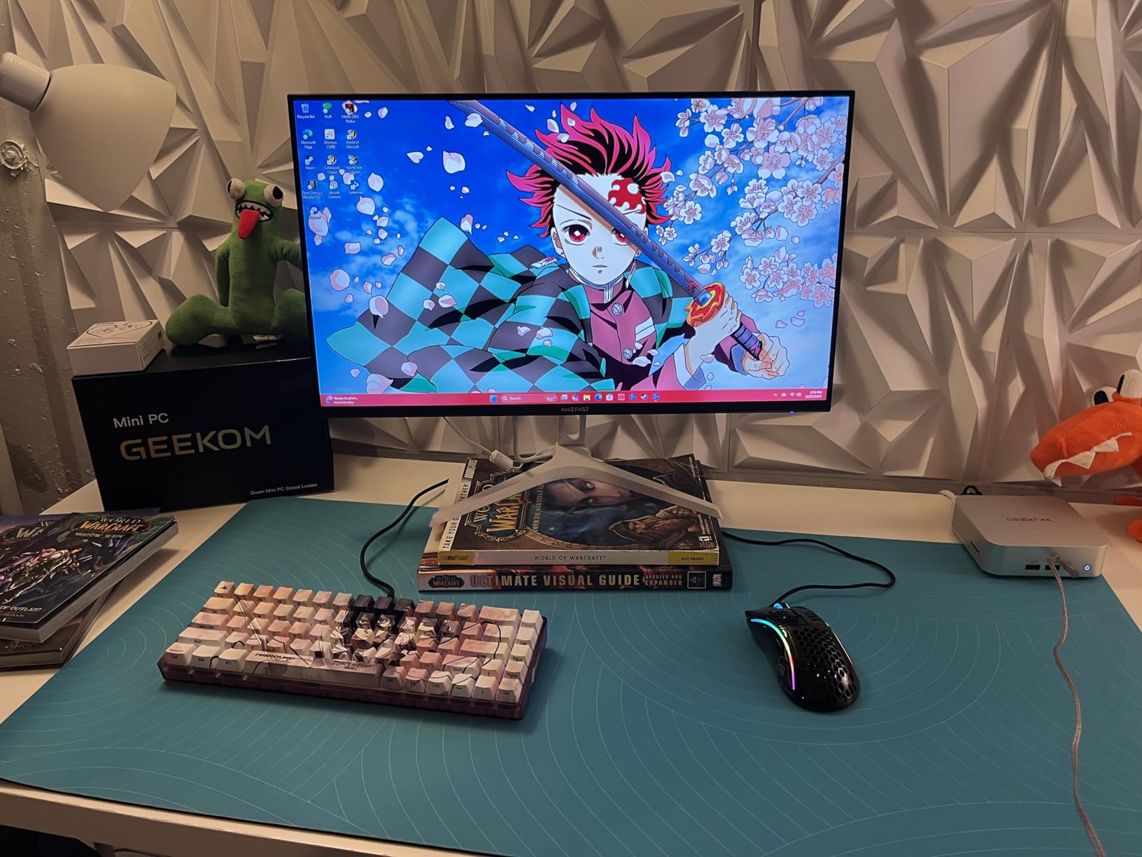Amzfast 27 inch 1440P 200Hz/180Hz White Gaming Monitor, 2K QHD (2560 ×1440),MPRT 1ms Fast IPS | HDR400 & TÜV Rheinland Eye Care & 12 Months Exchange (HDMI & DP Cable) - Customer Photo 1