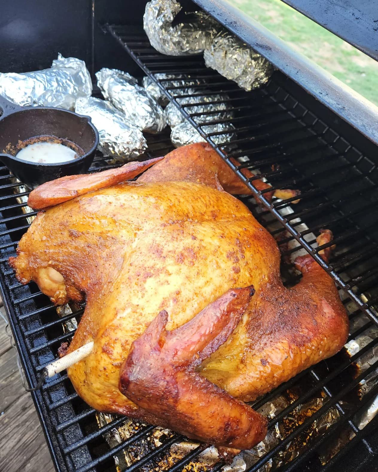 Z GRILLS ZPG-450A2 Wood Pellet Grill & Smoker, PID V3.0 Controller, 459 Sq in Cook Area, Foldable Shelf, Meat Probe, Rain Cover, 8 in 1 BBQ Grill Outdoor Auto Temperature Control, Bronze - Customer Photo 2