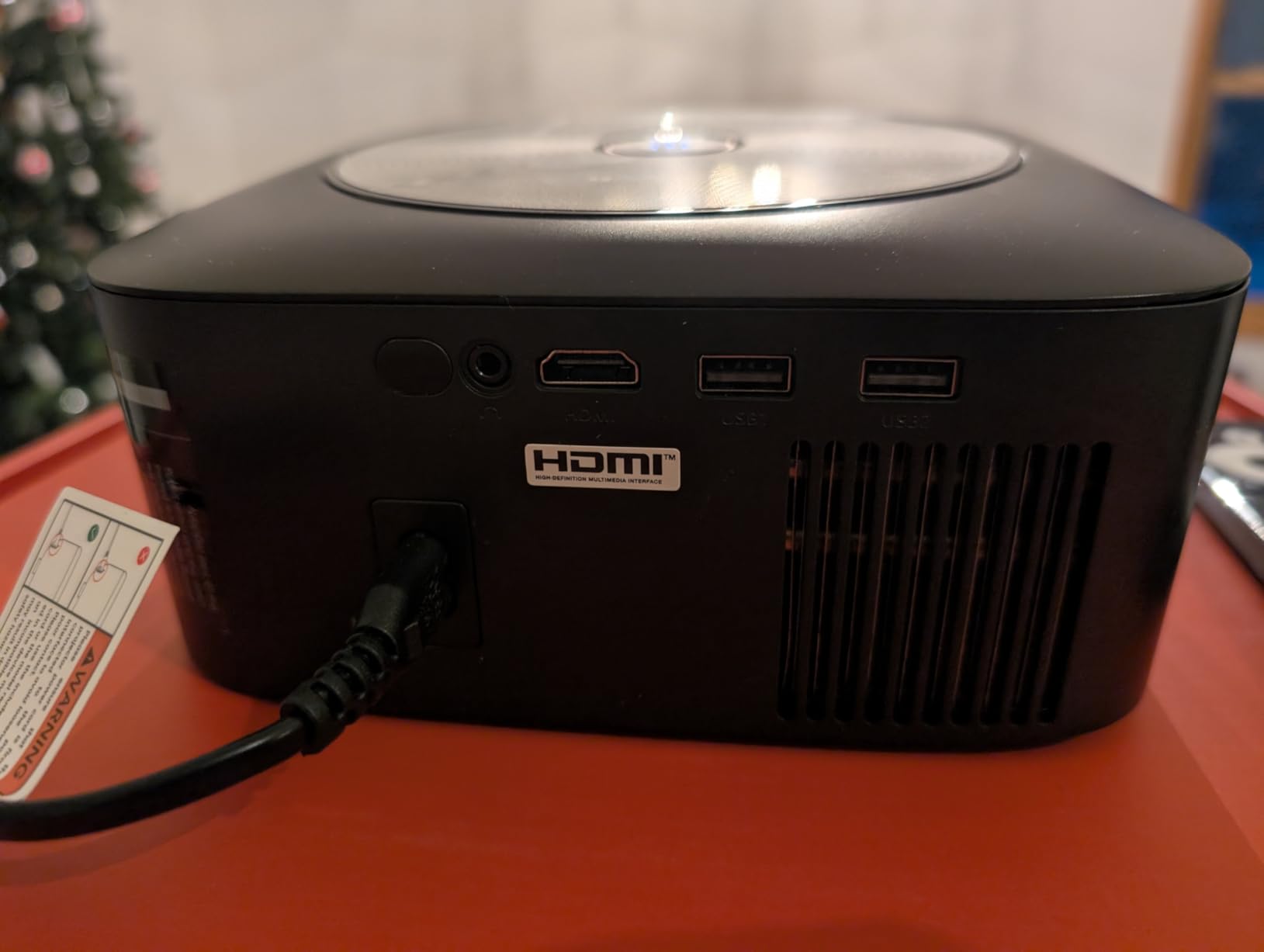 HAPPRUN 1500 ANSI Official Licensed Google TV Smart Projector, 4K Full HD Home Theater with Auto Focus, Dolby Sound, Wi-Fi Bluetooth, Built-in Apps, Compatible with Phone & PC, Indoor & Outdoor Use customer photo 1