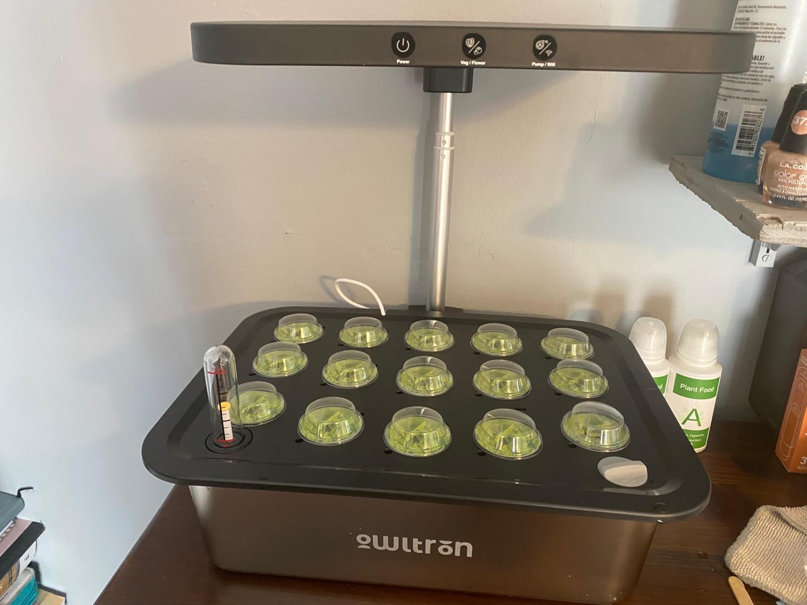 owltron Smart Hydroponics Growing System Kit,15 Pods Indoor Herb Garden with 36W LED Grow Light & APP Control - Customer Photo 1