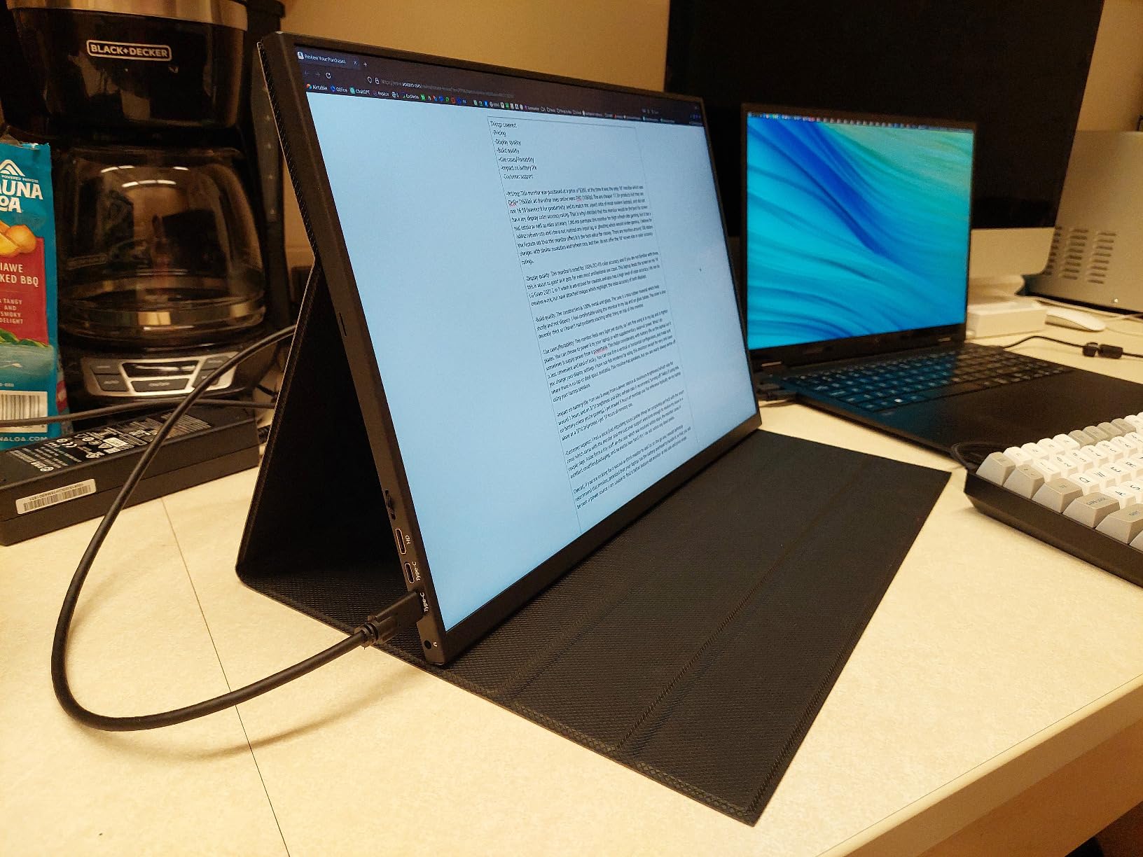 UPERFECT 4K Portable Monitor, 14.5