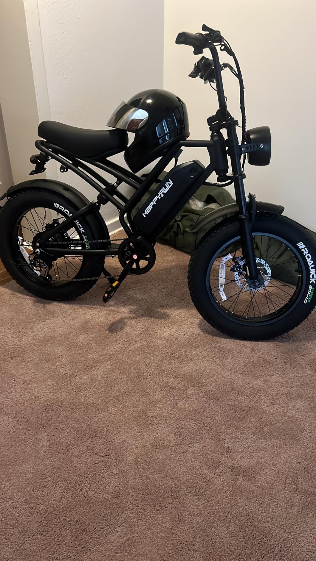 HAPPYRUN Electric Bike,1500W 48V,18Ah E Bikes for Adults Electric 60+ Mile 32MPH Top Speed Electric Motorcycle All Terrain Fat Tire Electric Dirt Bike G50 - Customer Photo 1