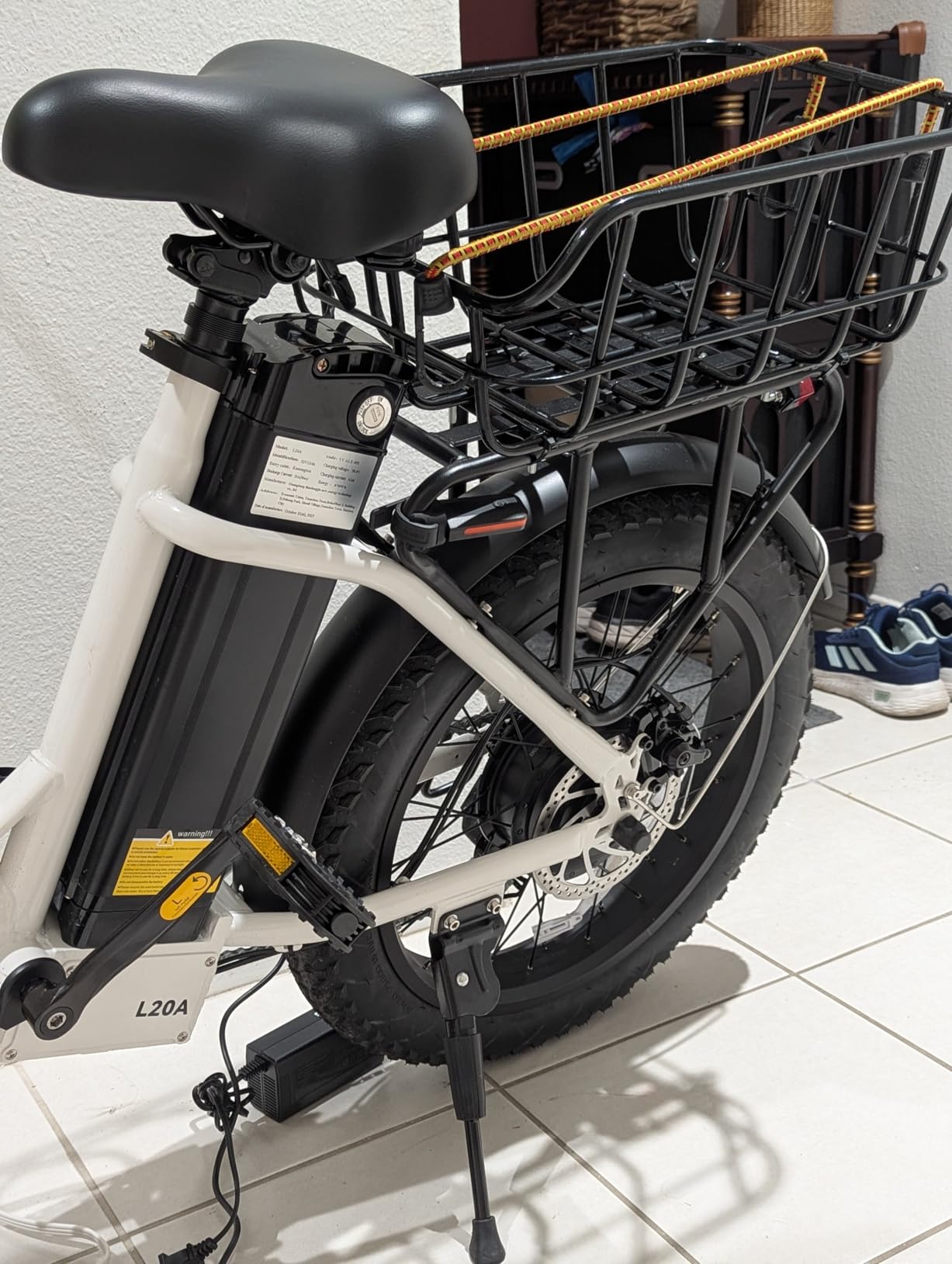 GOKEEP 1300W Folding Electric Bike, 75 Miles PAS Range, 52V 13Ah Removable Battery, 20