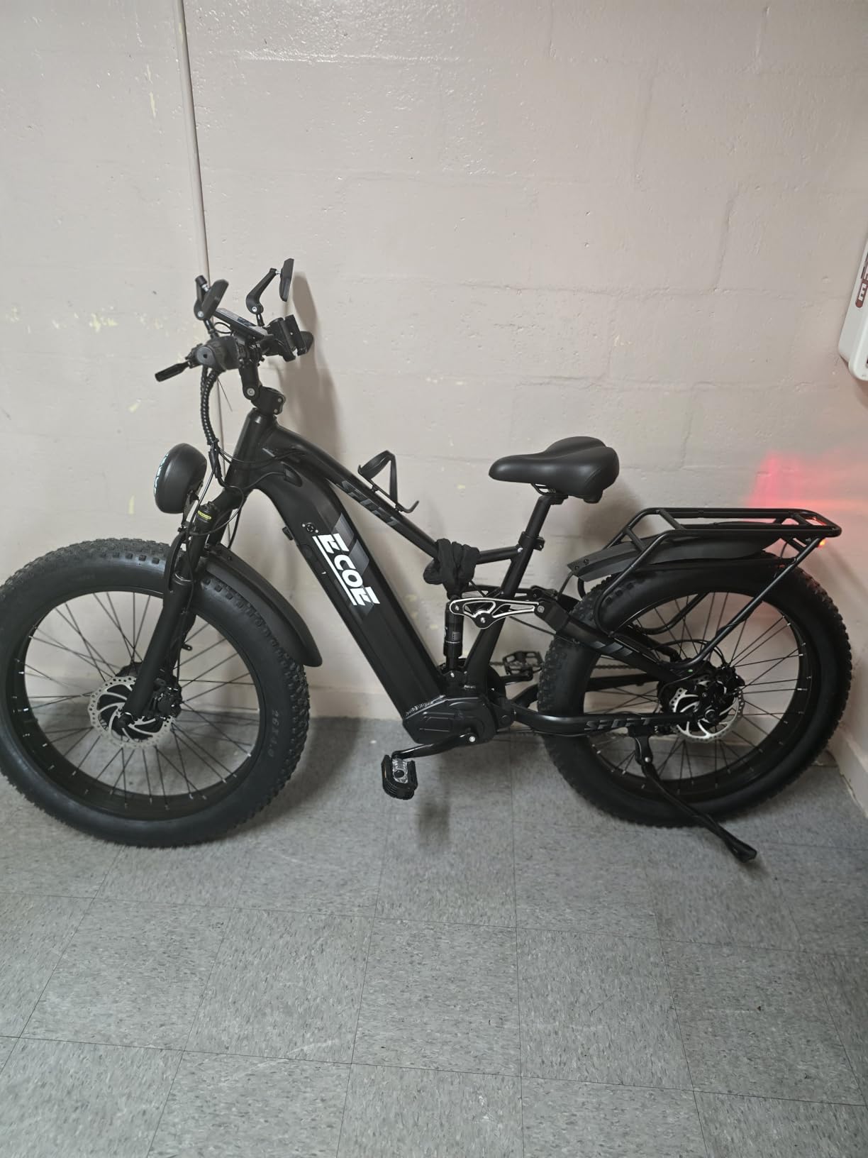 EcoE 6000W/5000W Dual Motor Electric Bike for Adults 52MPH with 60V32A, 26x4 Fat Tire All Terrain Ebikes, Full Suspension E Bike, SHM 7-Speed Gear Electric Bicycle - Customer Photo 2