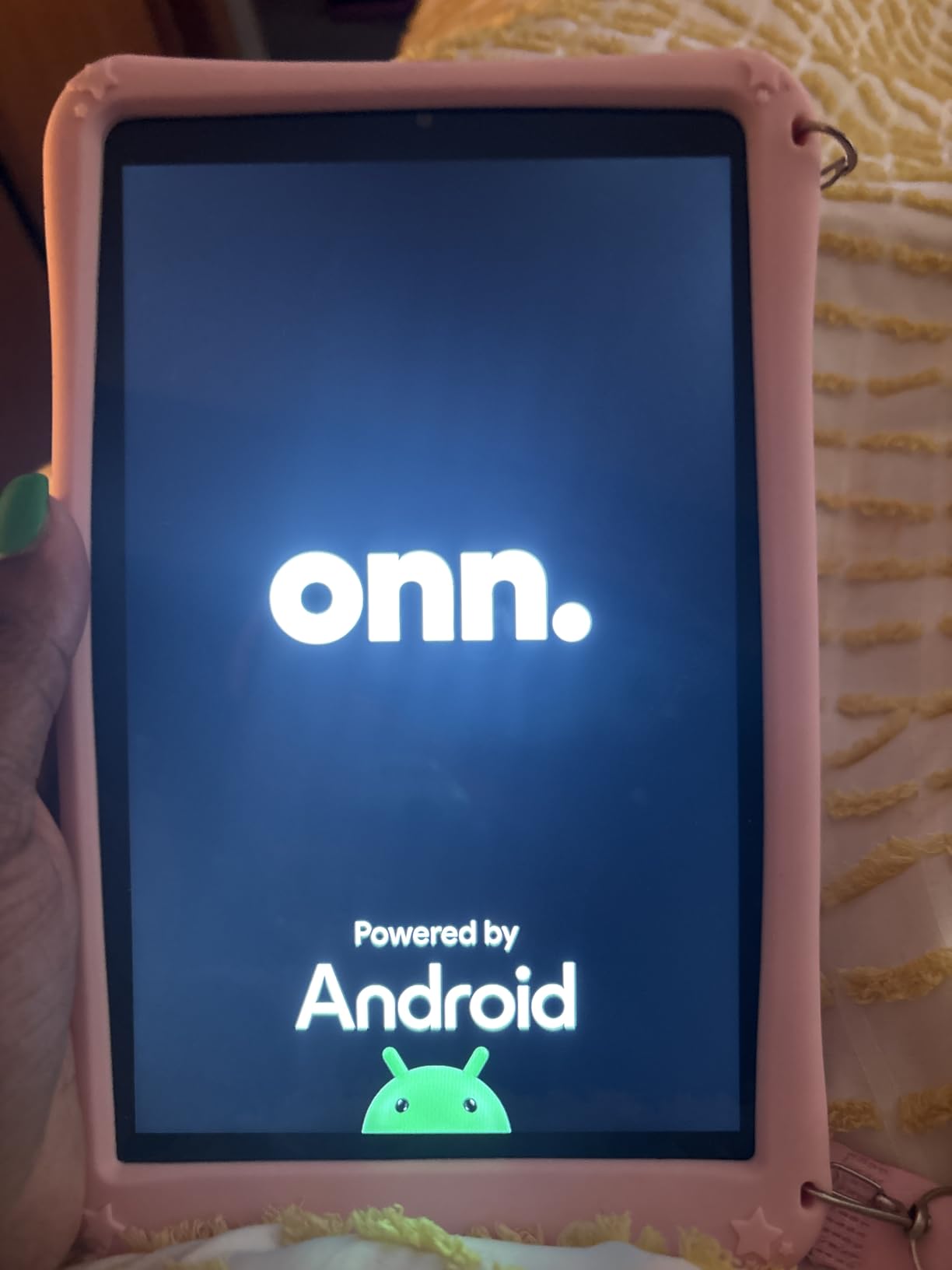 onn. 8'' 32GB Android 14 Wi-Fi Tablet, (2024 Model) 1280 x 800 Resolution, 3GB RAM, (Indigo) (Renewed) - Customer Photo 1