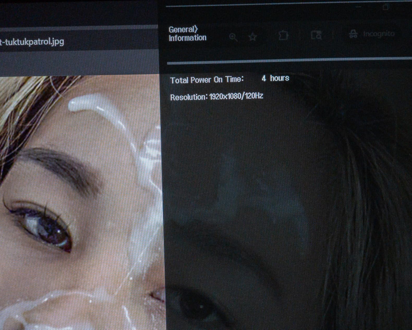 LG 24U411A-B 24-inch Full HD (1920 x 1080) IPS Computer Monitor, 120Hz, HDR10, Reader Mode, Flicker Safe, HDMI, Slim Stand Base, Black - Customer Photo 2