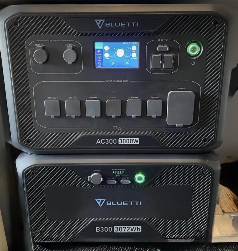 BLUETTI Apex 300 Solar Generator (2025 New) with 2 200W Solar Panels, 2764.8Wh LFP Battery Backup with 6 3840W AC Outlets (7680W Surge), 120V/240V Dual Voltage, Ideal for Camping and Off-Grid Living - Customer Photo 2