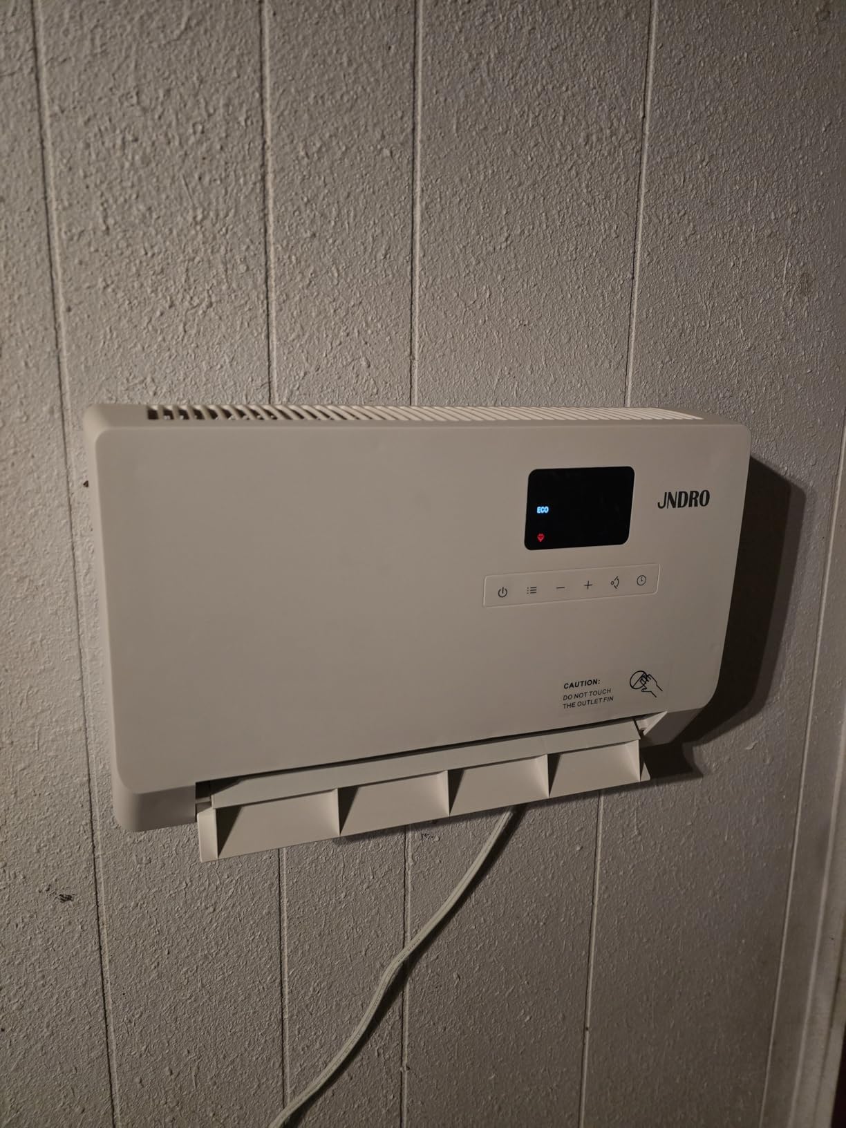 Wall-Mounted Space Heater with ECO Thermostat and Remote Control, LED Display, 60°/90°/120° Oscillation Modes, 24-Hour Timer, Indoor Electric Space Heater - Customer Photo 1