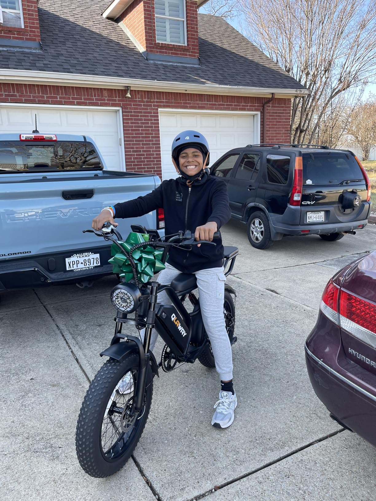 Qlaway 500W/750W Fat Tire Electric Dirt Bike for Adults, 48V 13.5AH/18AH Removable Battery 16