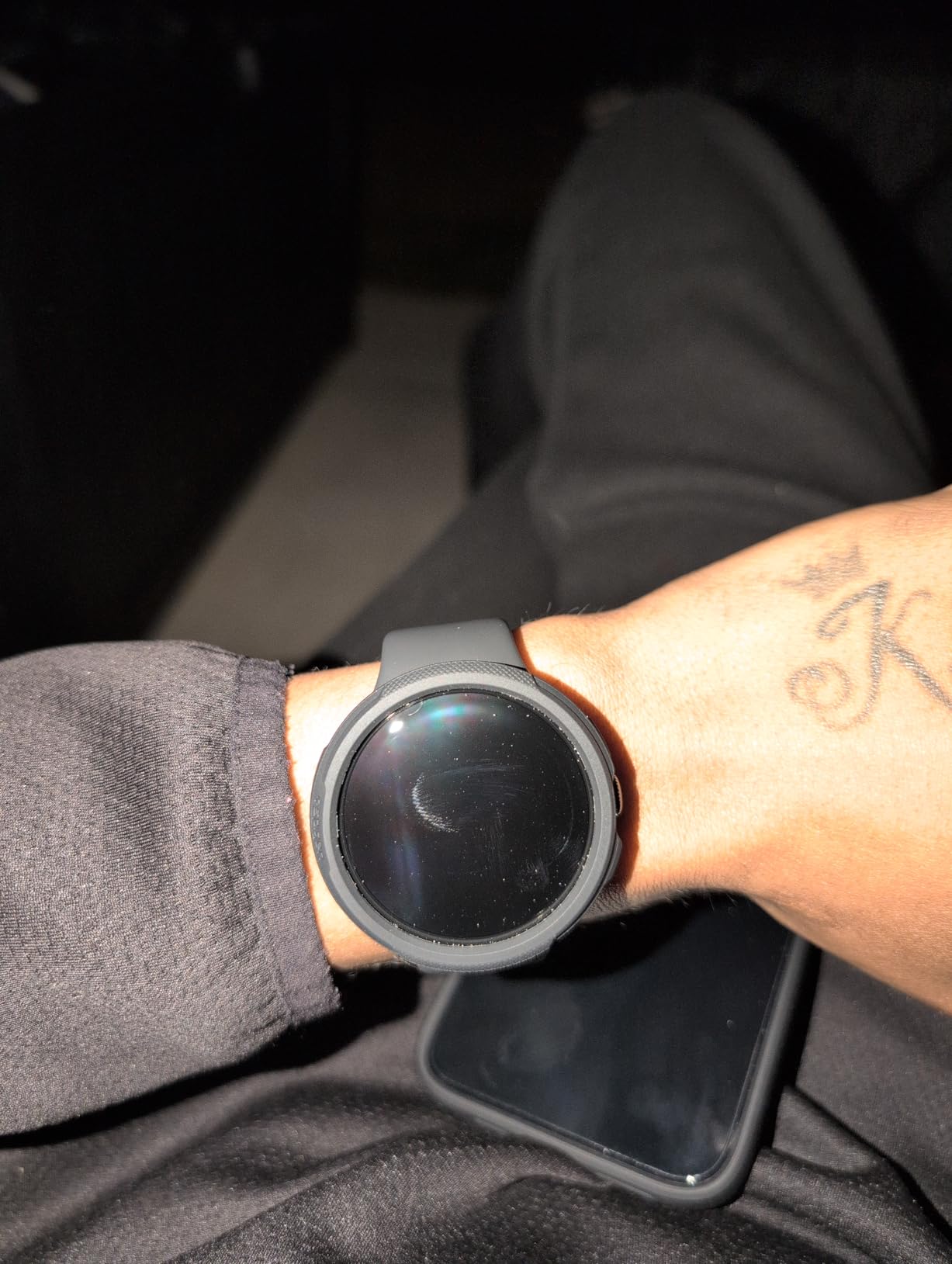 Google Pixel Watch 4 (41mm) - Android Smartwatch with Heart Rate and Sleep Tracking - 30-Hour Battery - Fitness Tracking - Google AI - Matte Black Aluminum Case - Obsidian Active Band - Wi-Fi - Customer Photo 1