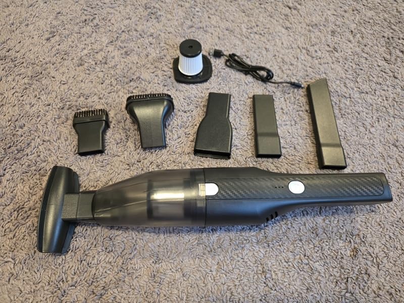 Antaha Handheld Vacuum Cordless -Car Vacuum Portable Cordless Cleaner with 11000Pa Powerful Suction,1.2lbs Lightweight, Type-C Charge, Multiple Accessories, Portable Hand Vacuum for Home, Pet and Car - Customer Photo 1
