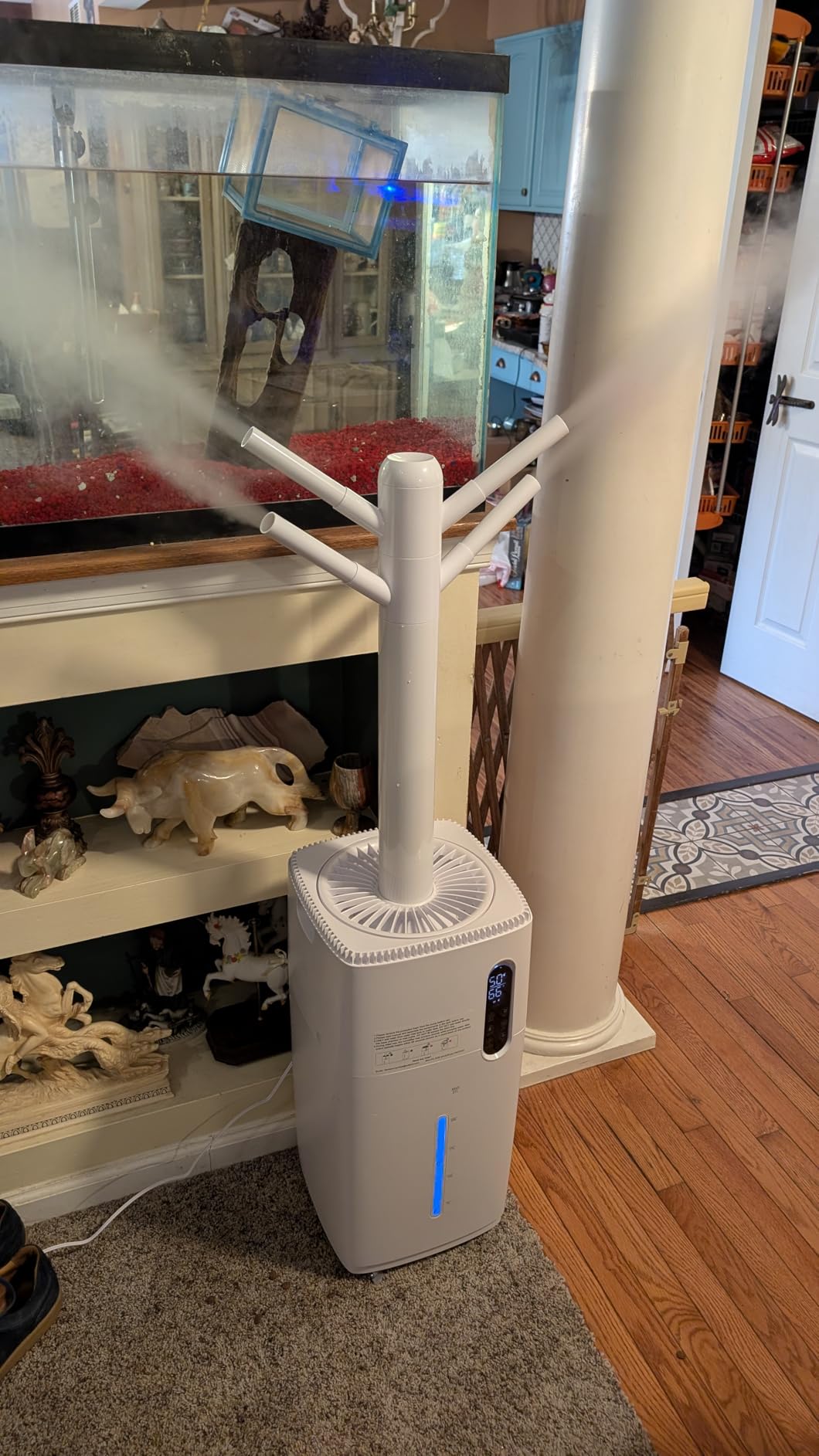 MONISEN 26L/5.7Gal Humidifier Large Room 3000 ft², Supersized Cool Mist, 38H Quiet Humidifiers for Bedroom, 2000mL/h Mist Output, Touch/Remote Control, Humidifiers for Home, Whole House, Plant, White - Customer Photo 1