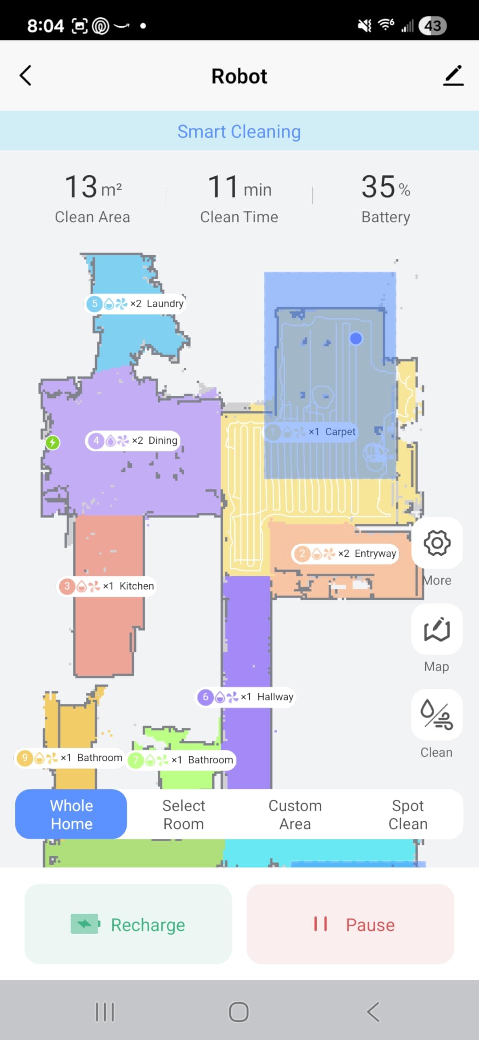 Tikom Robot Vacuum and Mop, 6000Pa Robotic Vacuum Cleaner with Self-Emptying Base, 90 Days Capacity, LiDAR Navigation, Home Mapping, Ideal for Pet Hair, Hard Floors, Carpet (L8000 Plus) customer photo 2