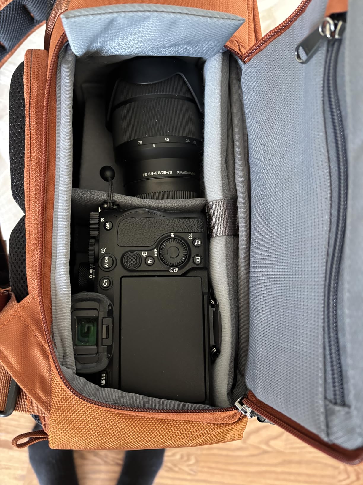 Think Tank FocusPoint 30L RollTop Camera Backpack - Golden Hour: Expandable Travel & Camera Backpack with Laptop Sleeve, Quick Side and Back Access, Rain Cover – Versatile Photography & Travel Bag - Customer Photo 1