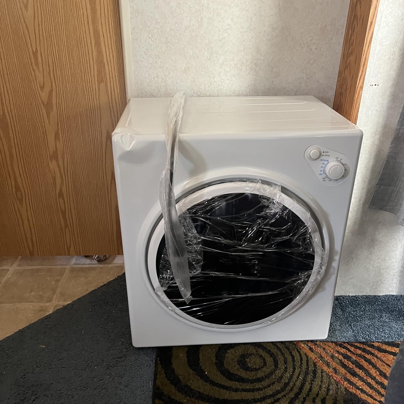 TABU 3.5 Cu. Ft Compact Dryer, 1500W 110V Portable Clothes Dryer with Stainless Steel Tub, 13.2 lbs Front Load Electric Dryer with 4 Automatic Drying Mode, Ideal for Home, Apartment, RV, White - Customer Photo 2