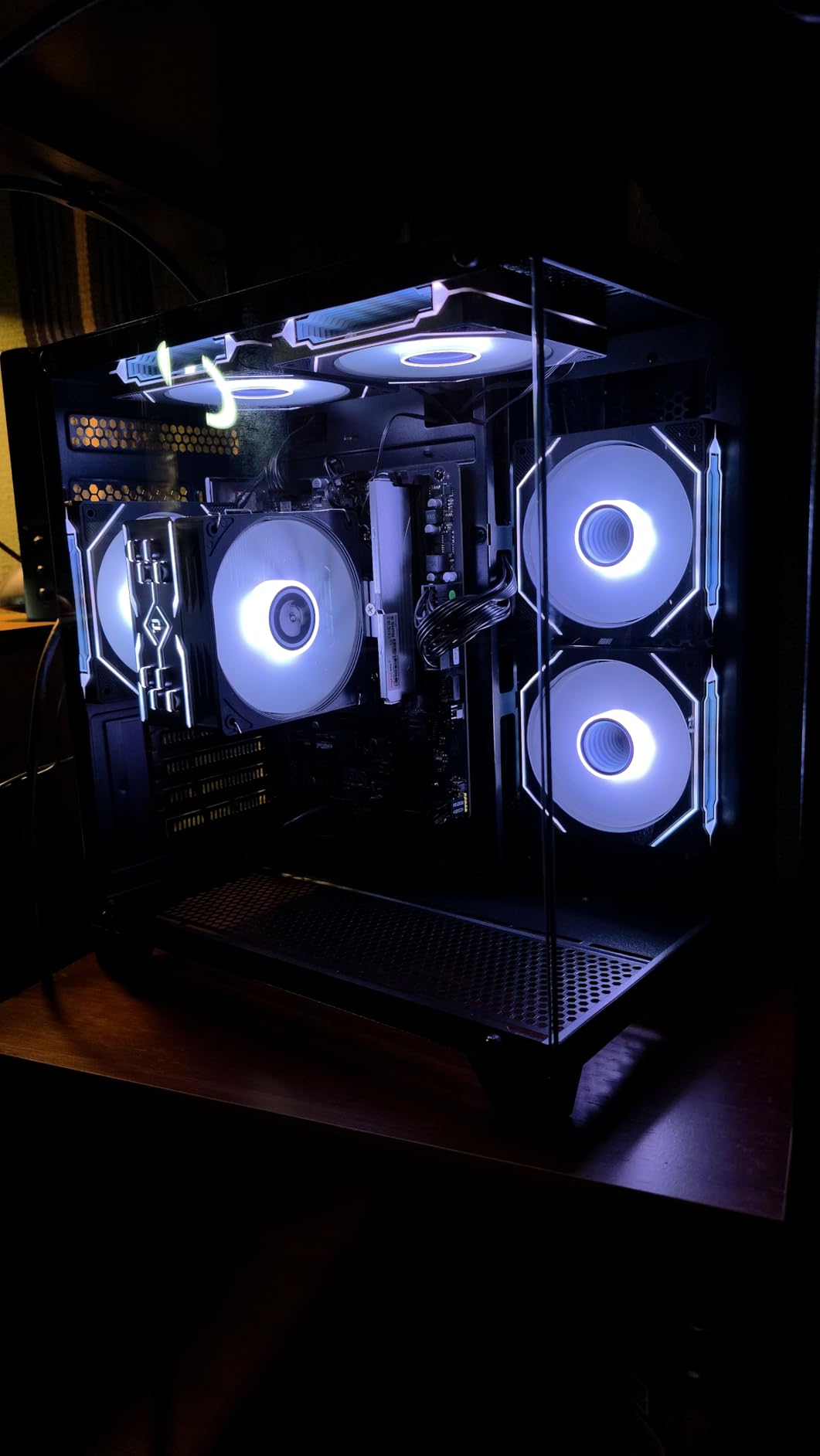 ALCPOK PC Gaming Desktop AMD Ryzen 7 5700G RAM 16G 3200MHz DDR4 1TB M.2 Prebuilt Computer Tower 550W Bronze Power Supply ARGB Air Colling Computer for Office Game - Customer Photo 2