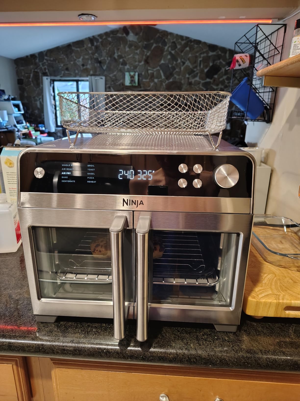 Ninja French Door Premier Air Fryer, Convection Oven, Toaster | 5-qt Air Fry Basket, Sheet Pan, Wire Rack, Broil Rack | PFAS-free Cooking Surface, Dishwasher-safe Accessories | FO101 (NEW) - Customer Photo 1