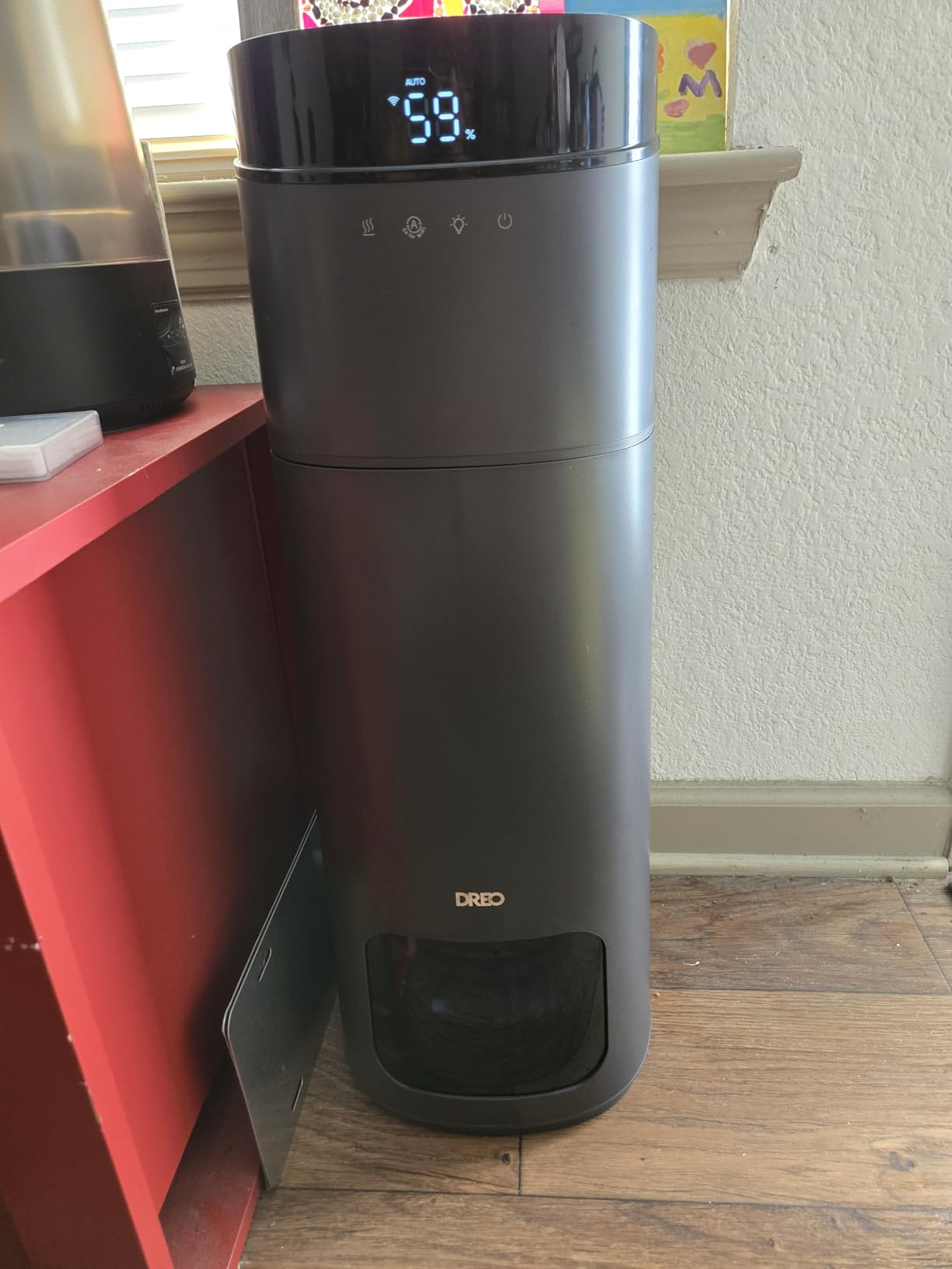 DREO 16L Smart Humidifier Large Room 1000 ft², 130H Cool Mist Air Humidifiers for Bedroom Plants Baby, Top Fill, Remote/Touch/Voice & APP Control, Clean Tank Technology, 30dB, RGB Light, HM755S White - Customer Photo 2