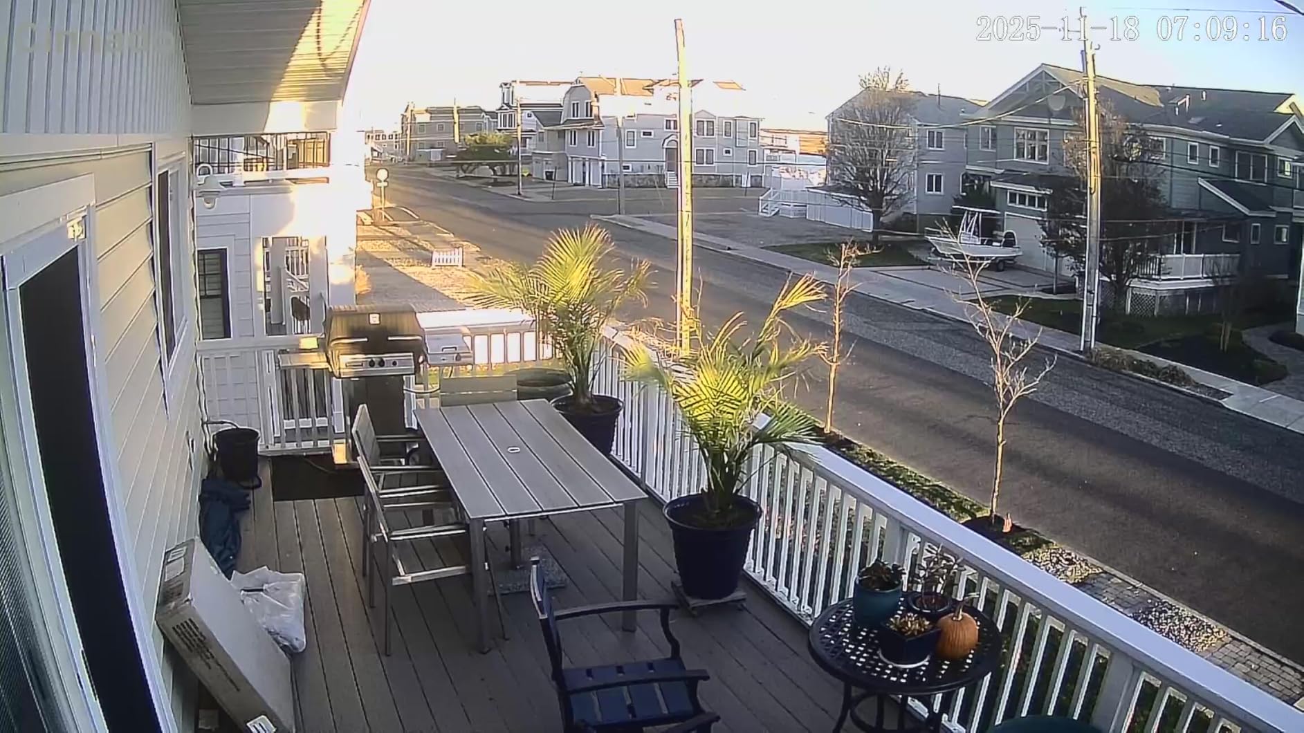 Oasbira Outdoor Dining Set for 6, Patio Table and Chairs Set with Umbrella Hole, 7 Pieces HDPS + Aluminum Outdoor Furniture Sets for Patio, Garden (Gray & Teak) - Customer Photo 1