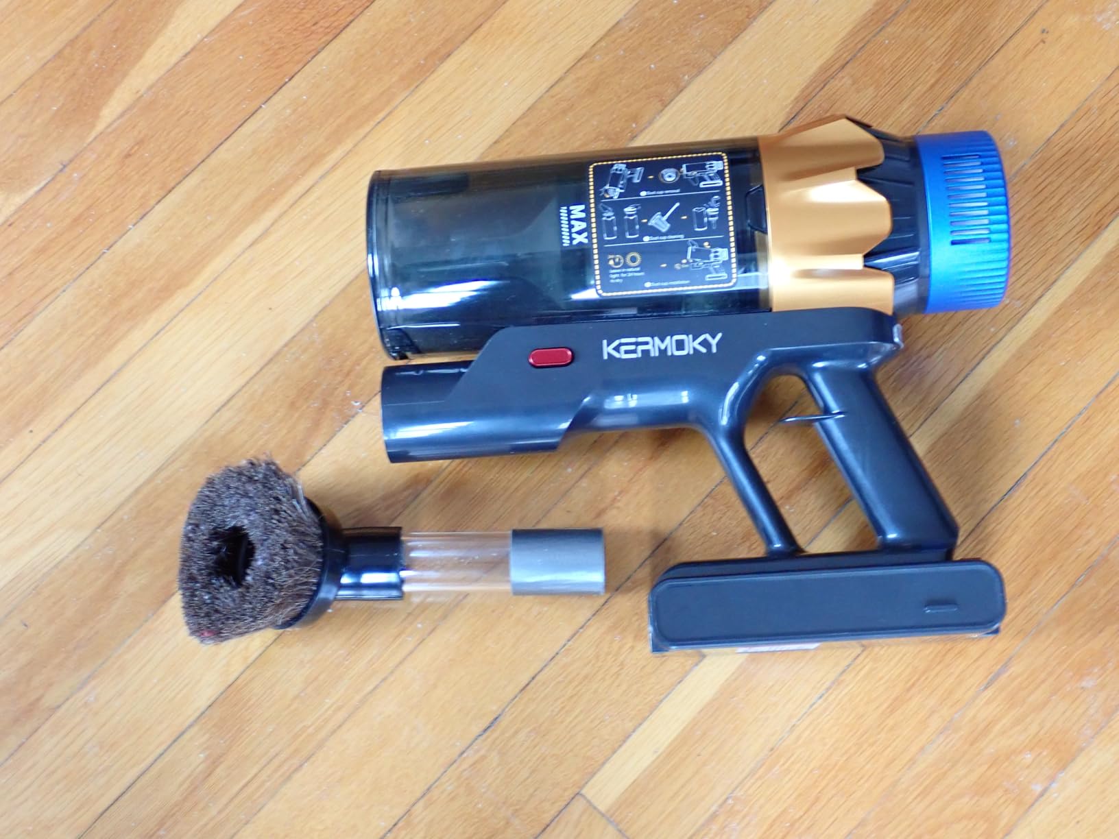 Cordless Vacuum Cleaner, 600W 50KPA 70Mins Vacuum Cleaners for Home, Self-standing Stick Vacuum with Aromatherapy, Anti-Tangle Brush, Wall Mount Charging Vacuum for Hardwood Floor/Carpet/Pet Hair - Customer Photo 1