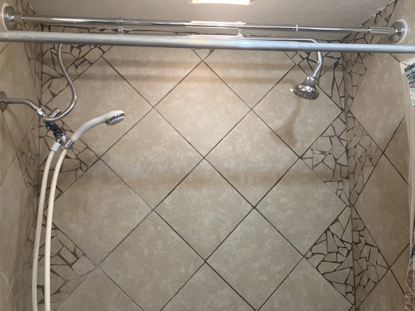 Tandem Shower Heads, Double Shower Head for Couples, Dual Shower Head System for Two People, High Pressure and Adjustable Double Shower Heads (Black) - Customer Photo 1