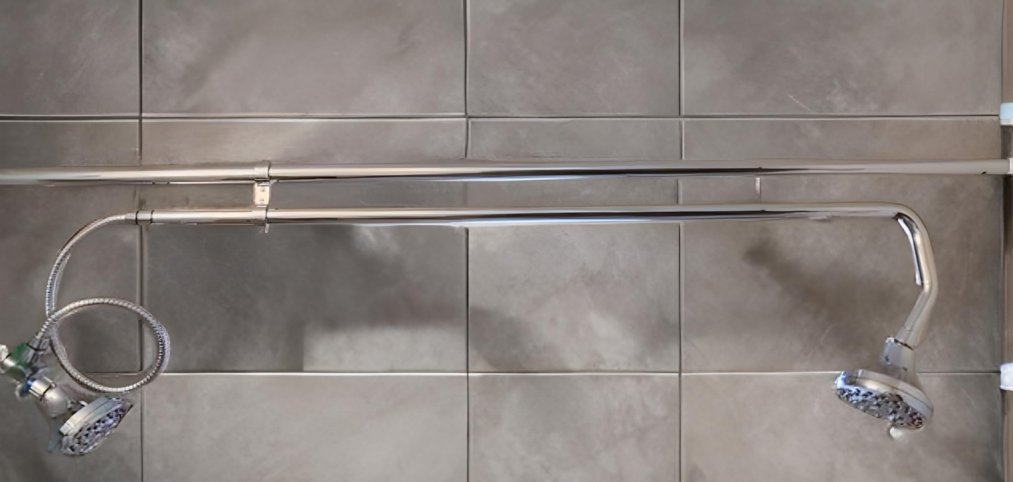 Tandem Shower Heads, Double Shower Head for Couples, Dual Shower Head System for Two People, High Pressure and Adjustable Double Shower Heads (Black) - Customer Photo 3