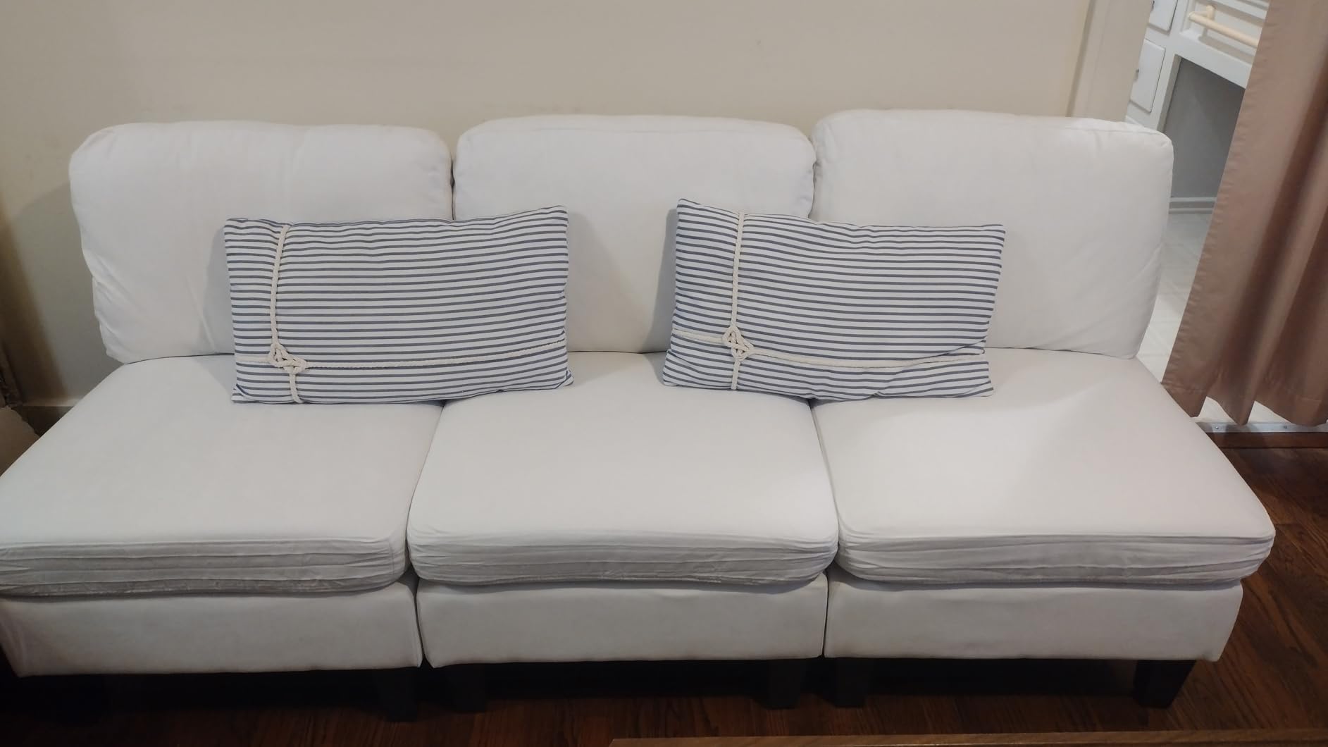 Dowiean Sectional Sleeper Sofa, 6 Seaters Modular Sleeper Sofa Couch, Comfy Sectionals Couches Bed, Convertible Sofas with Ottomans, Modular Sectional Couches for Living Room, Dark Grey - Customer Photo 1