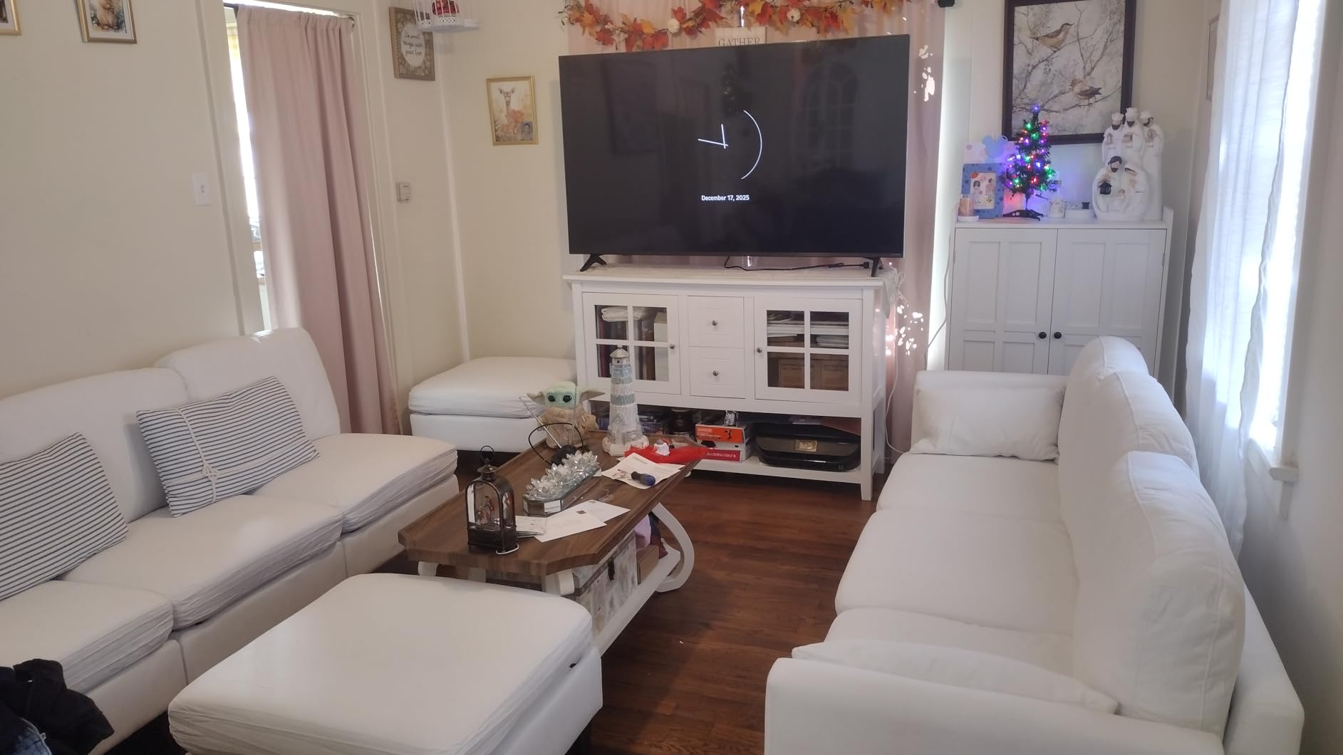 Dowiean Sectional Sleeper Sofa, 6 Seaters Modular Sleeper Sofa Couch, Comfy Sectionals Couches Bed, Convertible Sofas with Ottomans, Modular Sectional Couches for Living Room, Dark Grey - Customer Photo 2