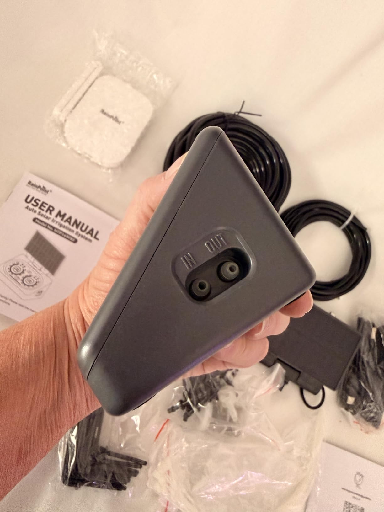 RAINPOINT Smart Drip Irrigation System for Houseplants, WiFi/App Control and Local Control, Dual Powered, Tap Free, Solar auto Watering for Indoor Balcony Grow Tent Water 10-15 Plants - Customer Photo 2