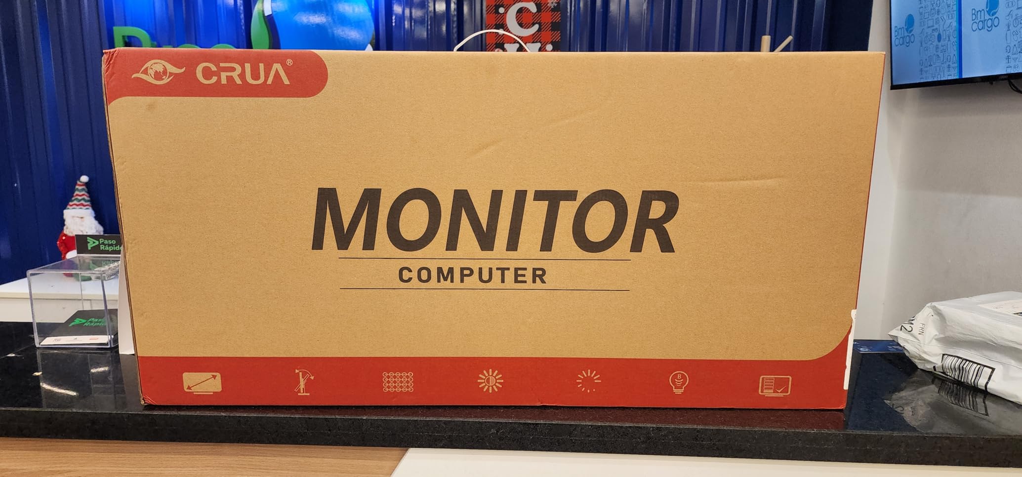 CRUA 34'' White Gaming Monitor, 165HZ/144HZ, WQHD(3440x1440P) IPS UltraWide Screen Computer Monitors with Built-in Speakers, Supports FreeSync, 120% sRGB, HDMI 2.0 & DP 1.4, Wall Mountable Installs - Customer Photo 2